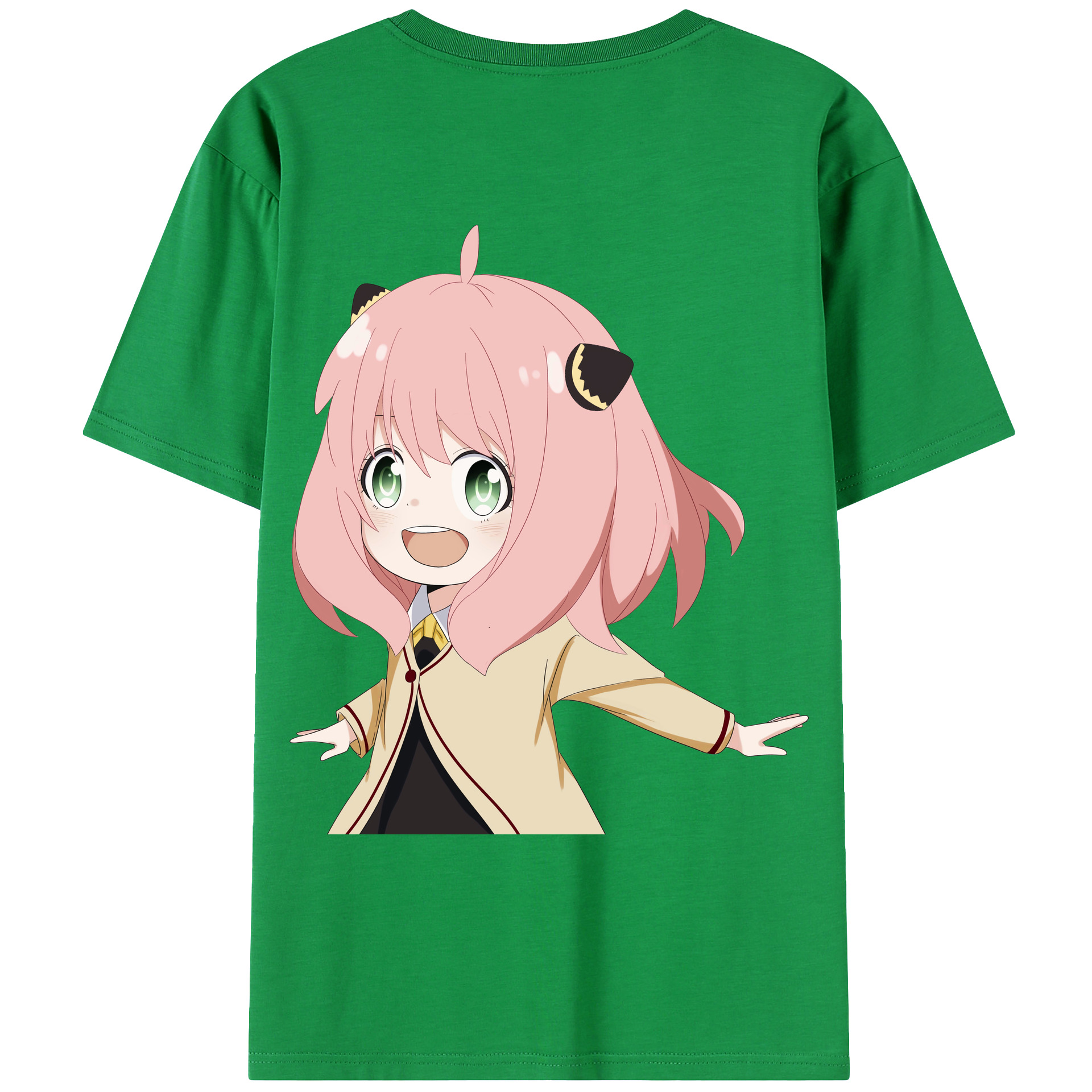 （画像用） SPY×FAMILY间谍家家酒 綿100％ メンズ半袖Tシャツ（バックプリント） 通気性