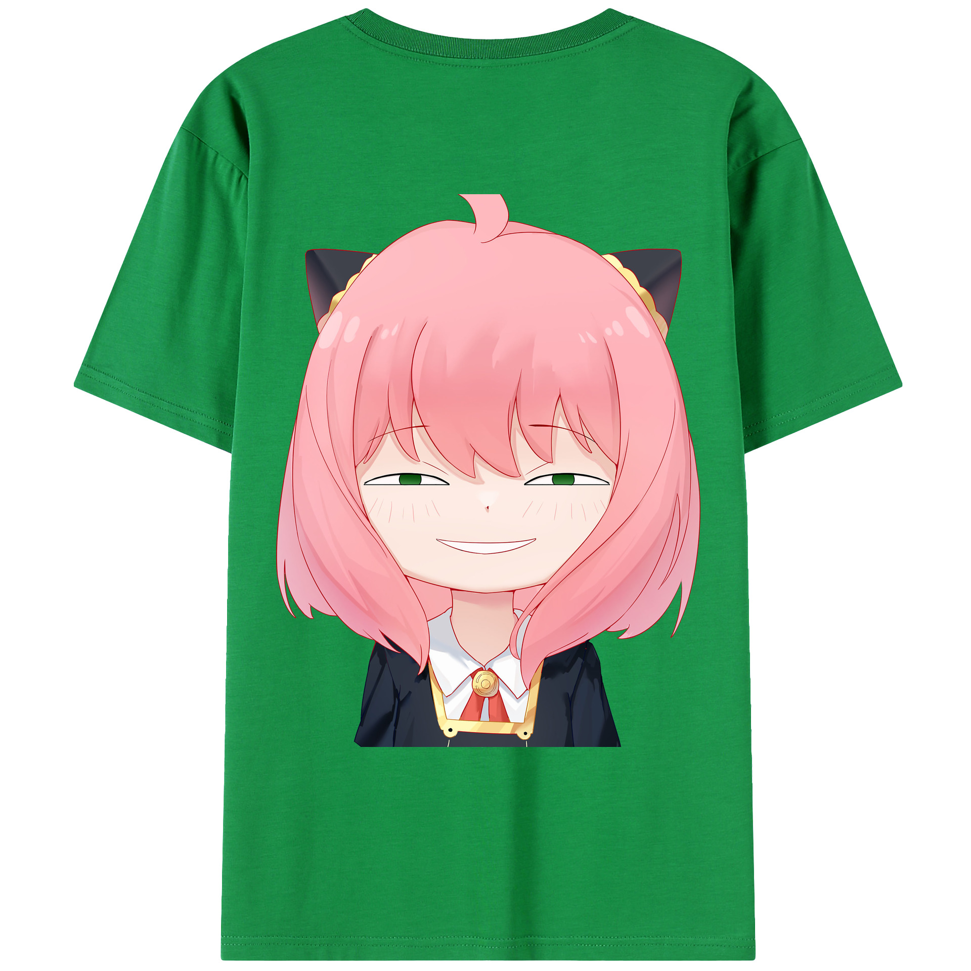 （画像用） SPY×FAMILY间谍家家酒 綿100％ メンズ半袖Tシャツ（バックプリント） 通気性