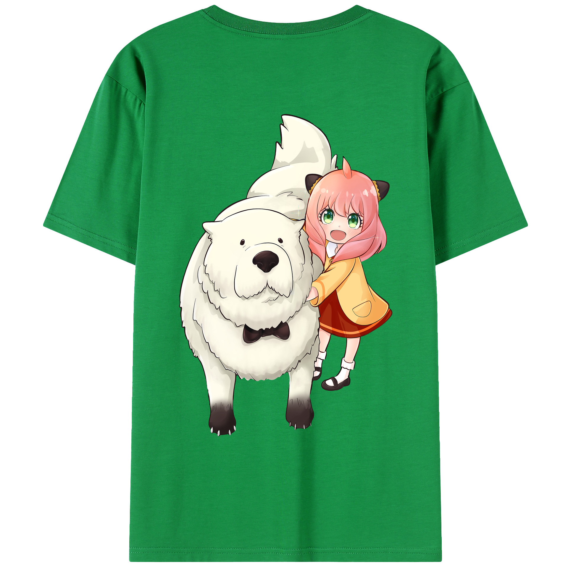 （画像用） SPY×FAMILY间谍家家酒 綿100％ メンズ半袖Tシャツ（バックプリント） 通気性