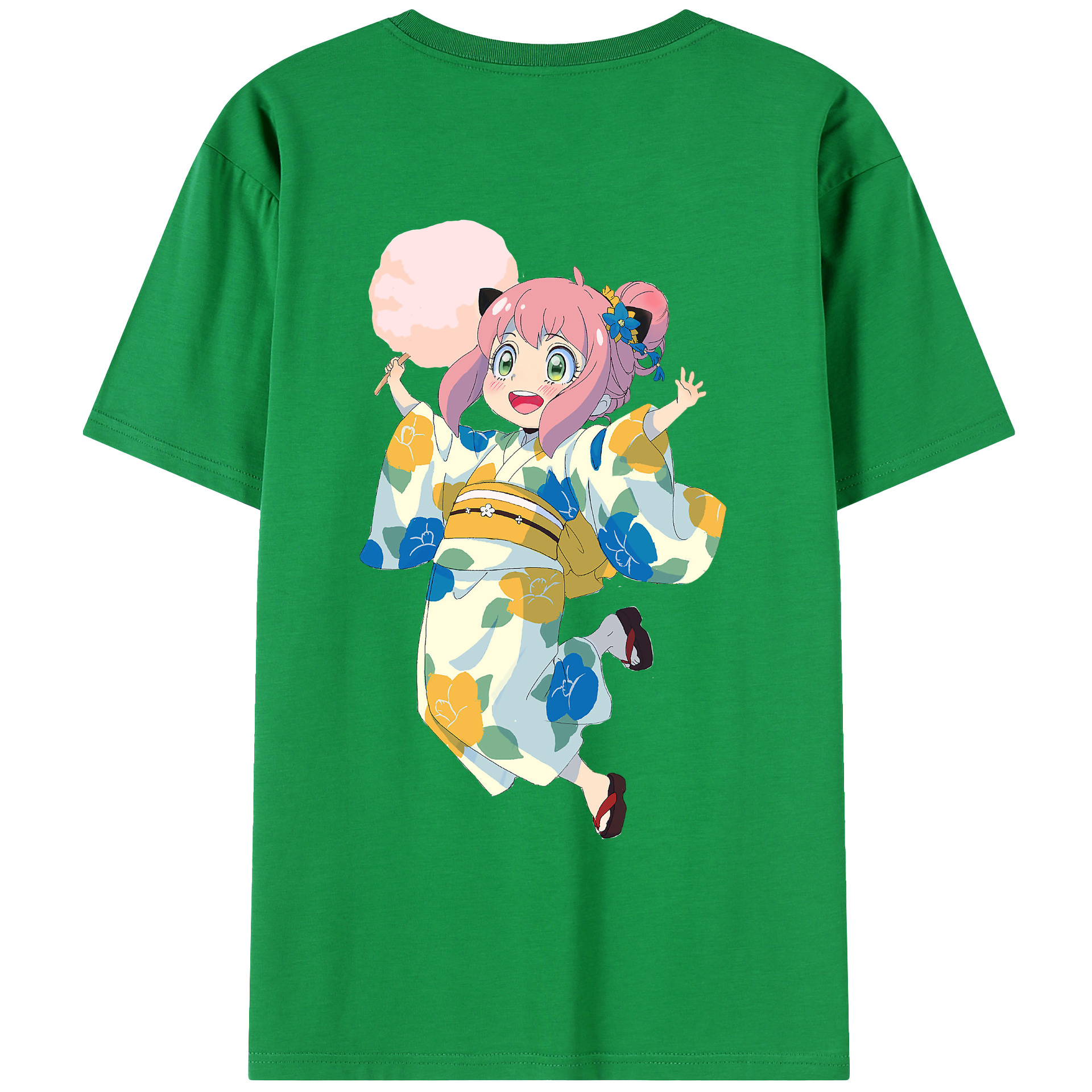 （画像用） SPY×FAMILY间谍家家酒 綿100％ メンズ半袖Tシャツ（バックプリント） 通気性