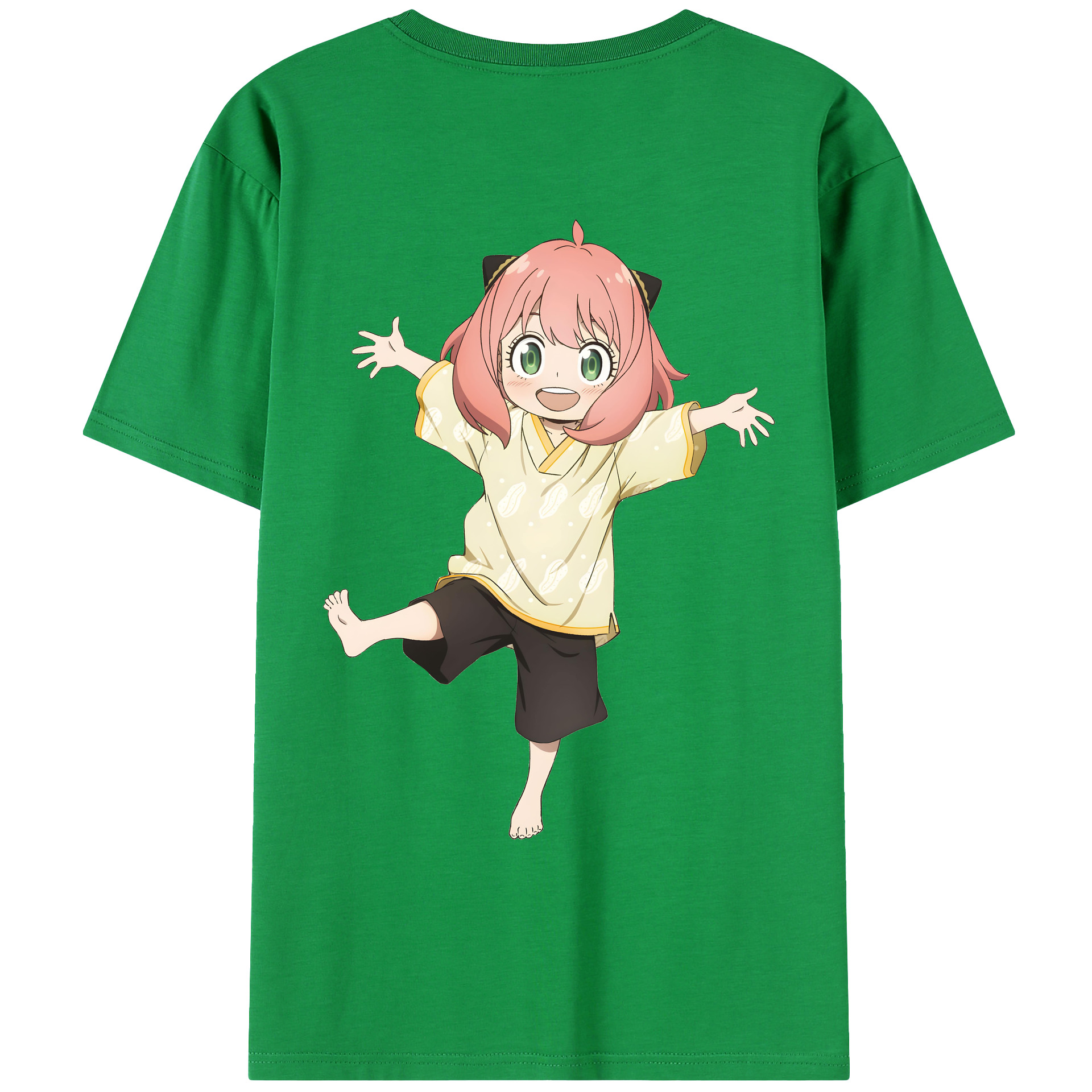 （画像用） SPY×FAMILY间谍家家酒 綿100％ メンズ半袖Tシャツ（バックプリント） 通気性