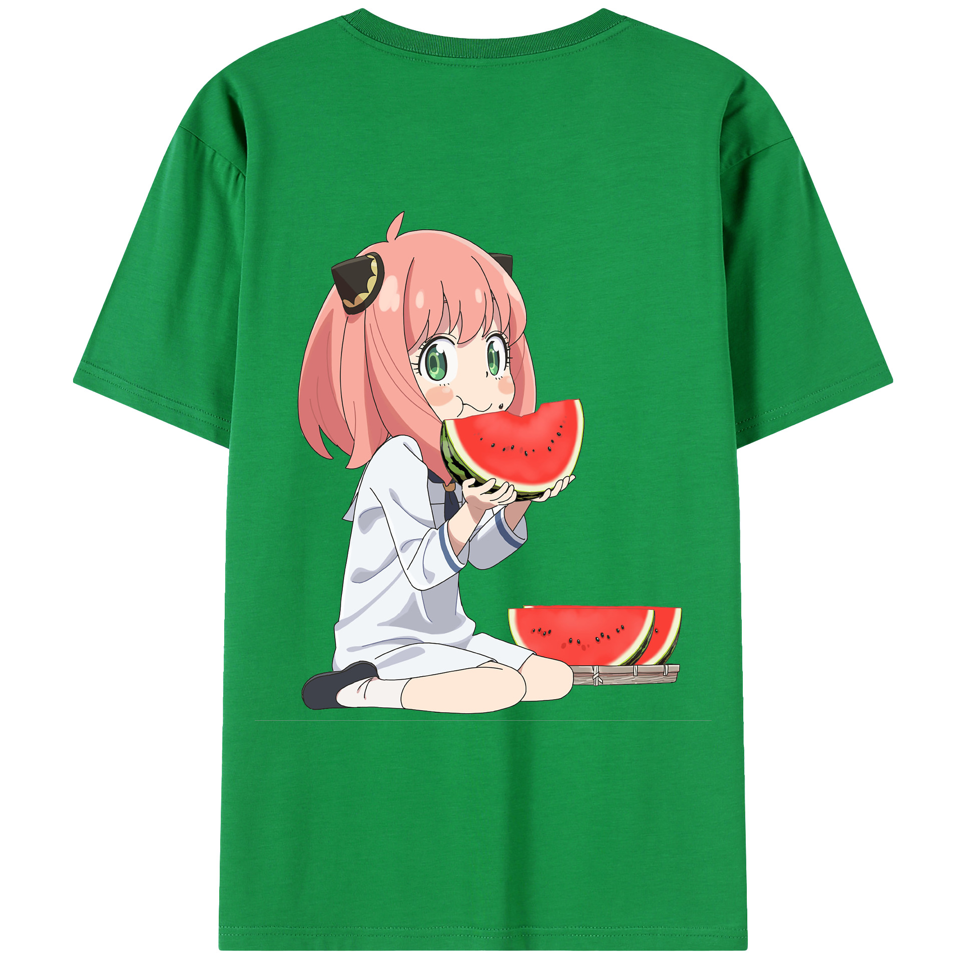 （画像用） SPY×FAMILY间谍家家酒 綿100％ メンズ半袖Tシャツ（バックプリント） 通気性