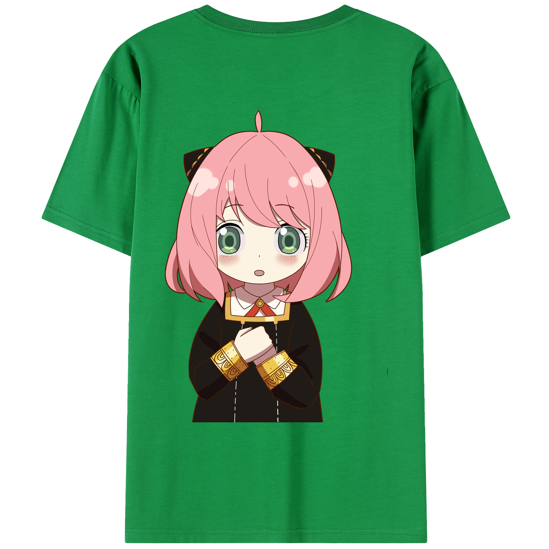 （画像用） SPY×FAMILY间谍家家酒 綿100％ メンズ半袖Tシャツ（バックプリント） 通気性