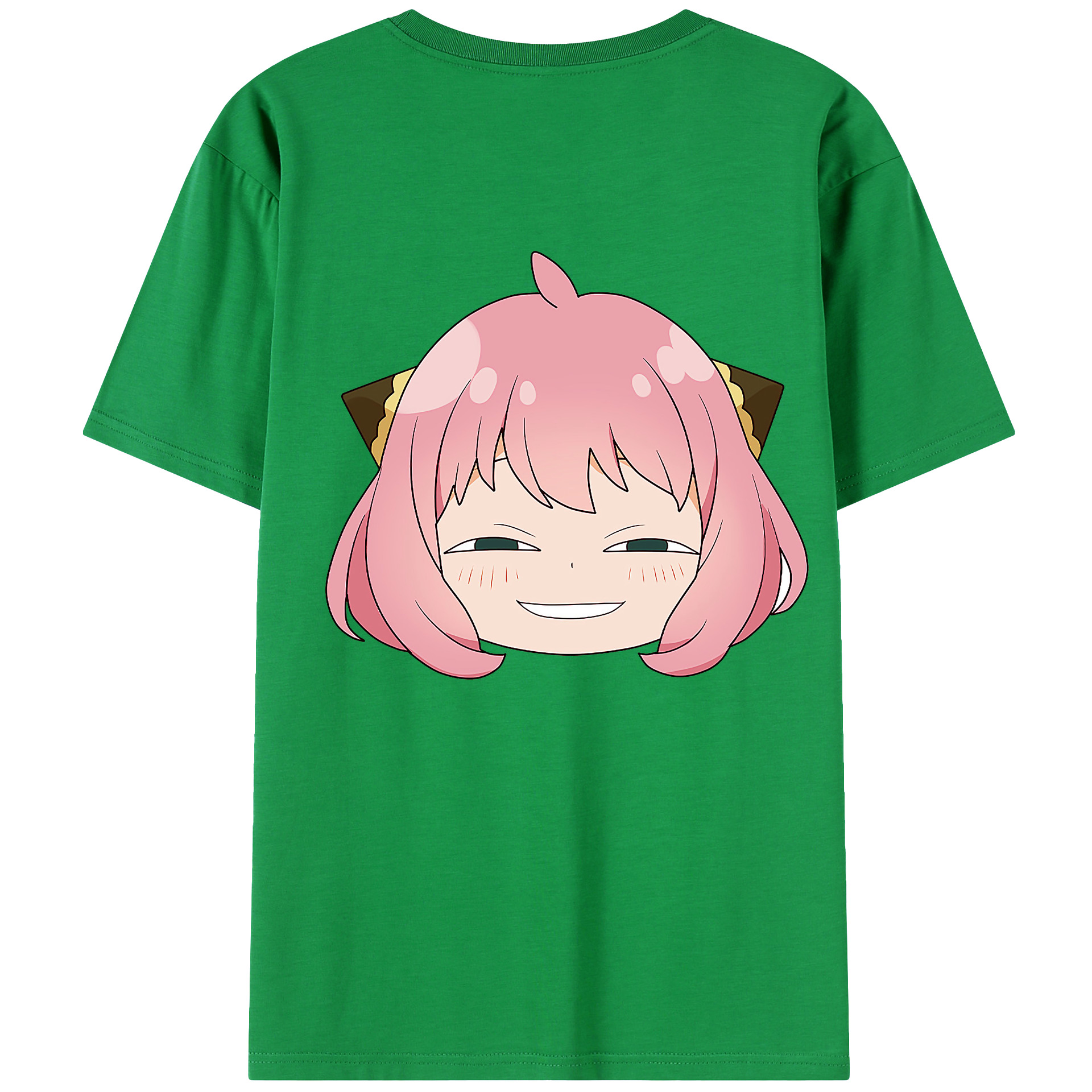 （画像用） SPY×FAMILY间谍家家酒 綿100％ メンズ半袖Tシャツ（バックプリント） 通気性