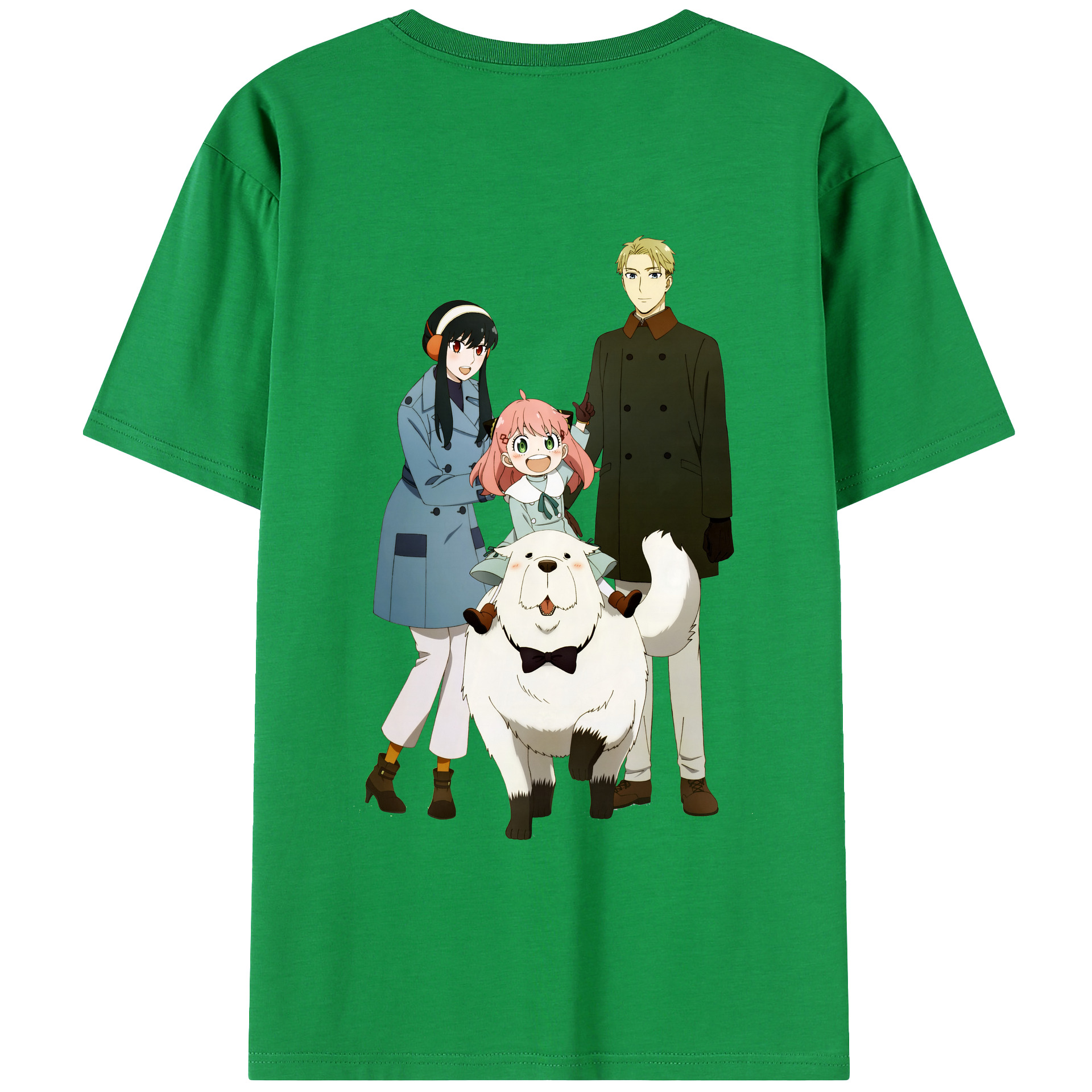 （画像用） SPY×FAMILY间谍家家酒 綿100％ メンズ半袖Tシャツ（バックプリント） 通気性