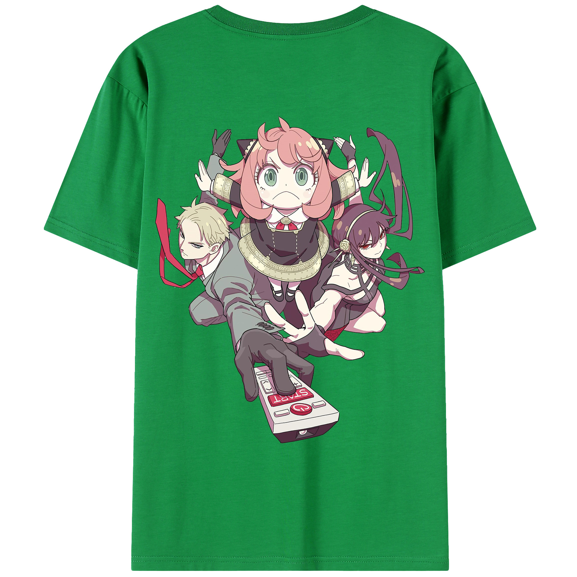 （画像用） SPY×FAMILY间谍家家酒 綿100％ メンズ半袖Tシャツ（バックプリント） 通気性