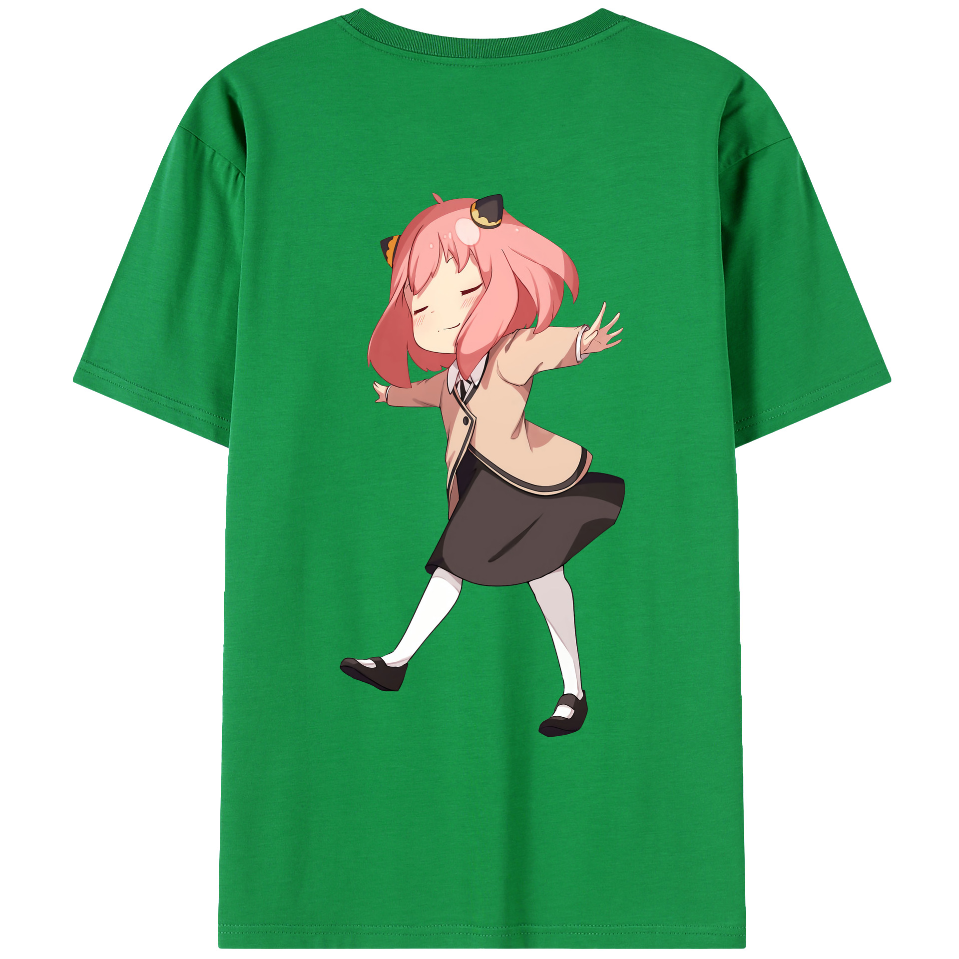 （画像用） SPY×FAMILY间谍家家酒 綿100％ メンズ半袖Tシャツ（バックプリント） 通気性