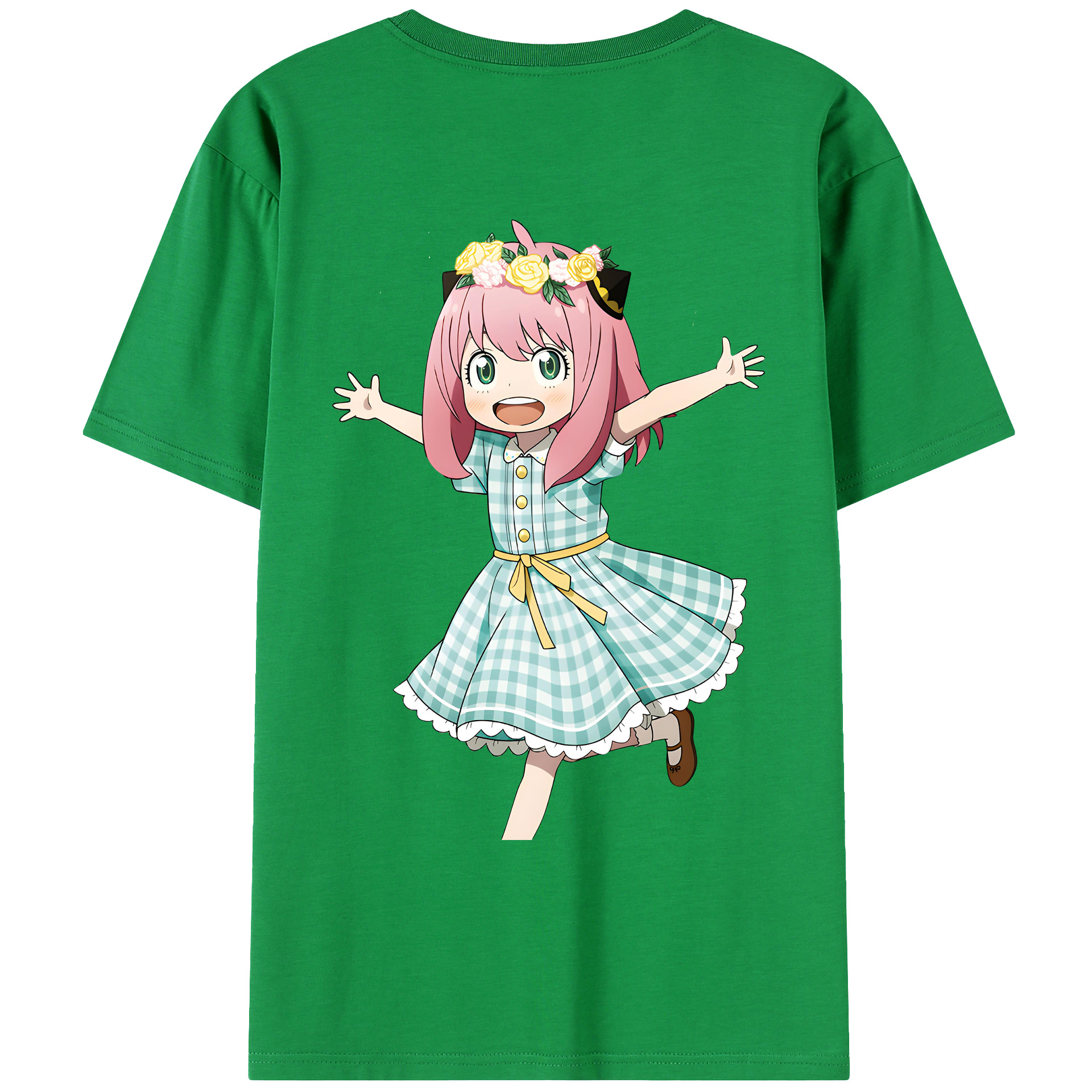 （画像用） SPY×FAMILY间谍家家酒 綿100％ メンズ半袖Tシャツ（バックプリント） 通気性
