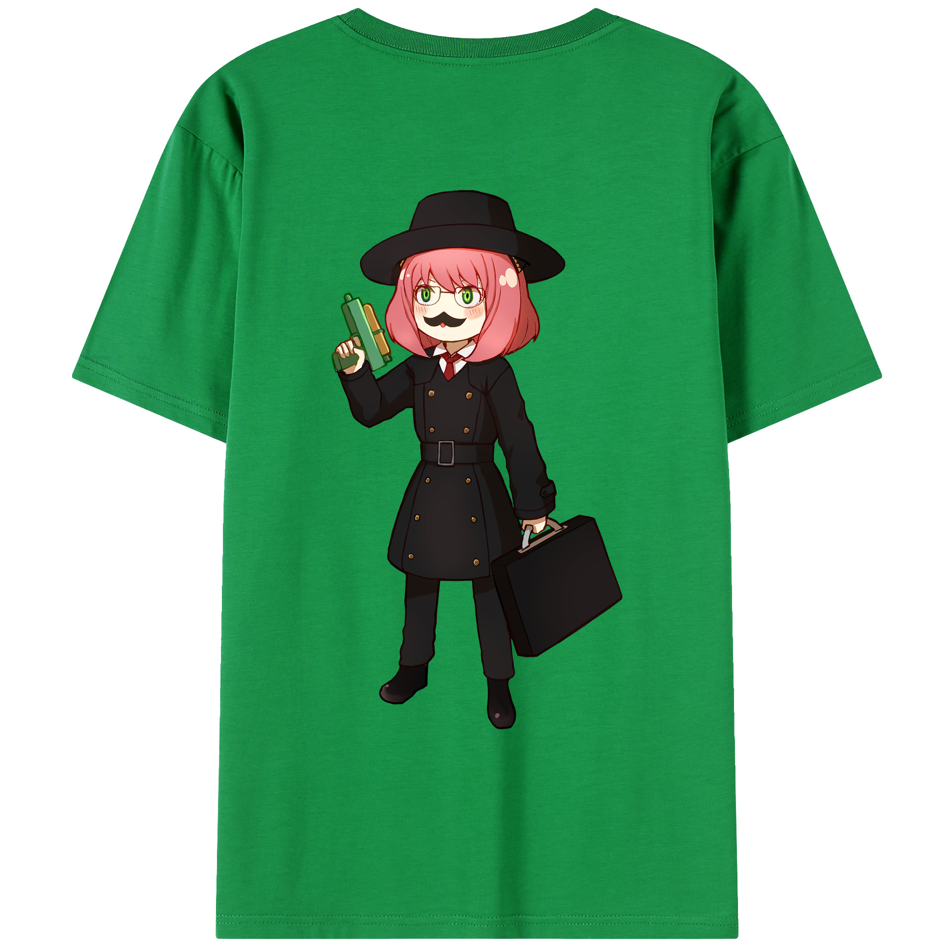 （画像用） SPY×FAMILY间谍家家酒 綿100％ メンズ半袖Tシャツ（バックプリント） 通気性