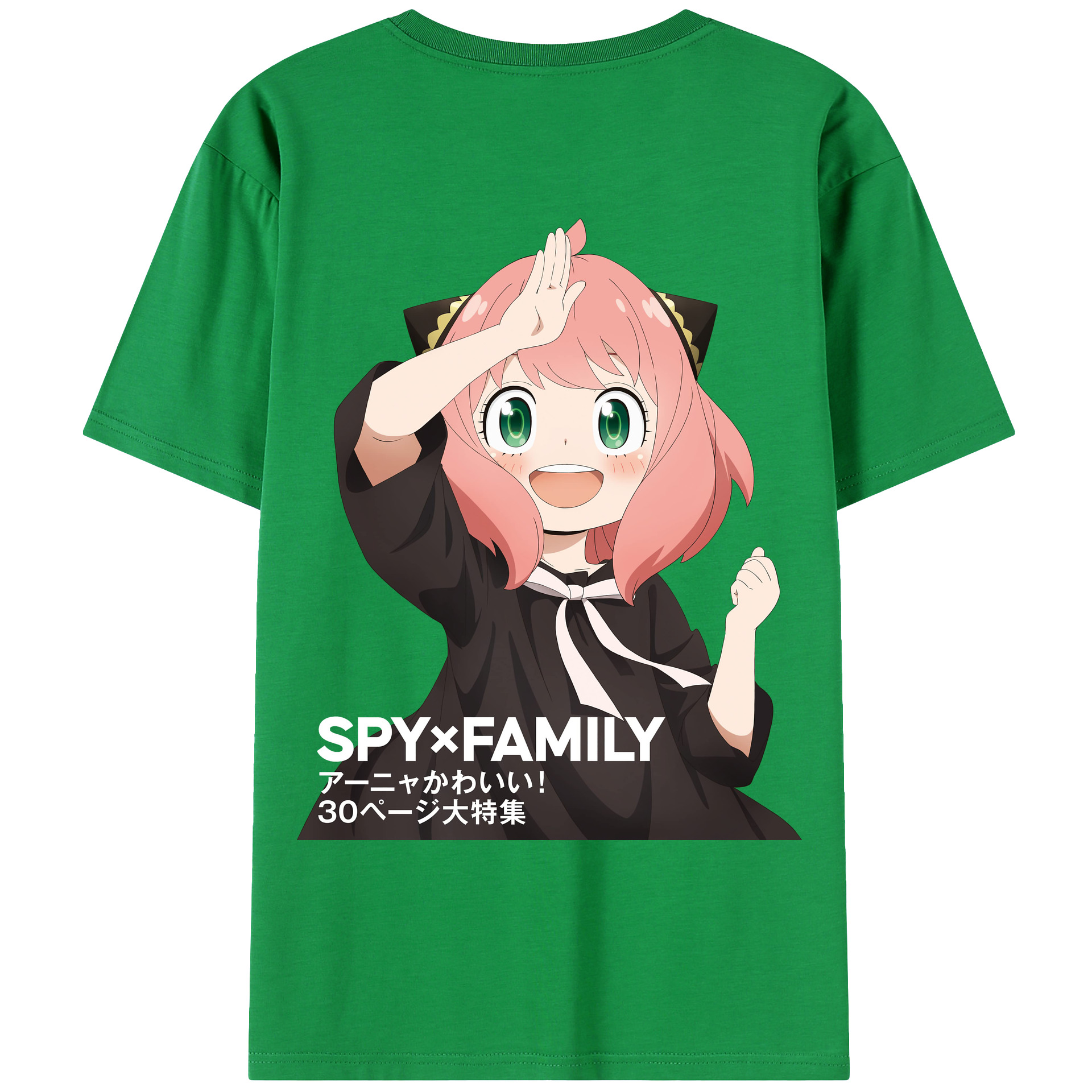 （画像用） SPY×FAMILY间谍家家酒 綿100％ メンズ半袖Tシャツ（バックプリント） 通気性