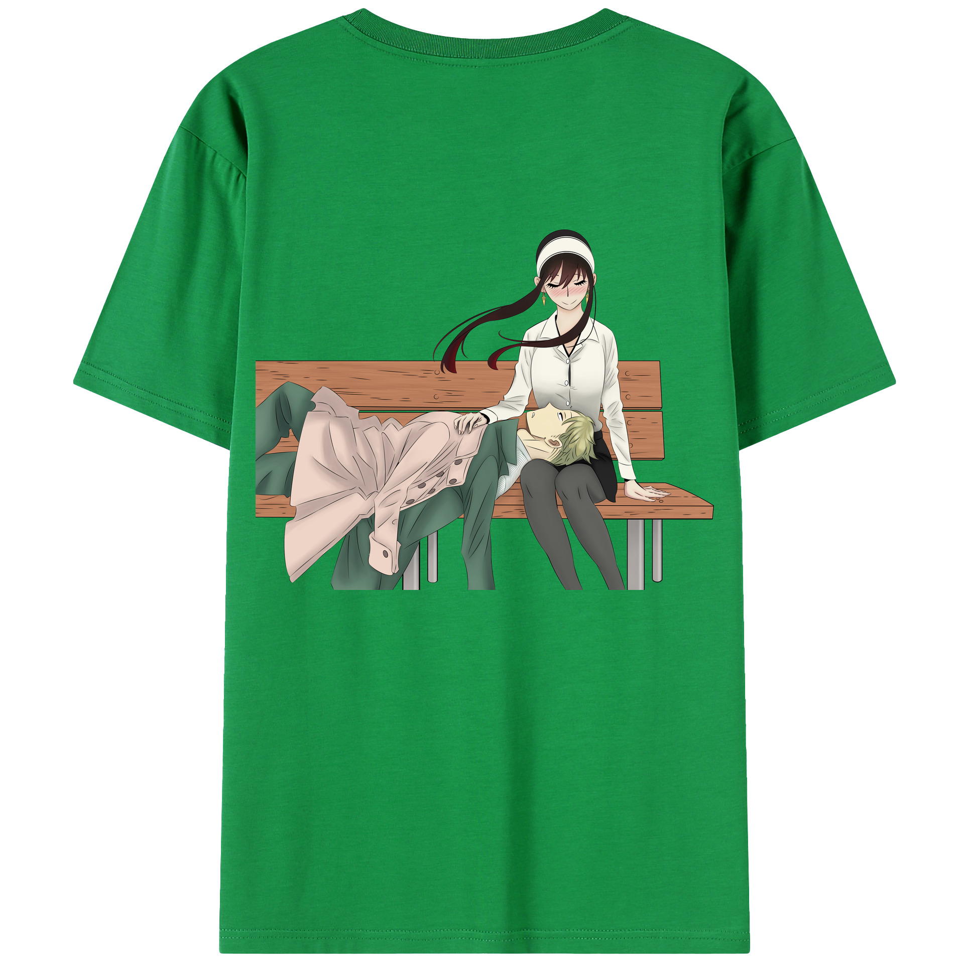 （画像用） SPY×FAMILY间谍家家酒 綿100％ メンズ半袖Tシャツ（バックプリント） 通気性