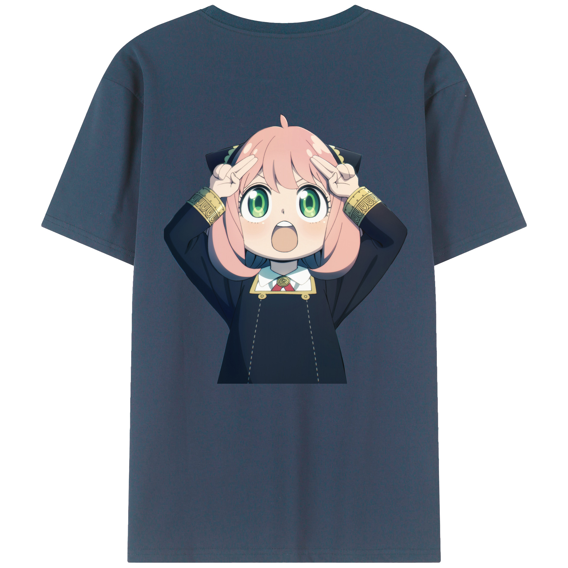 （画像用） SPY×FAMILY间谍家家酒 綿100％ メンズ半袖Tシャツ（バックプリント） 通気性