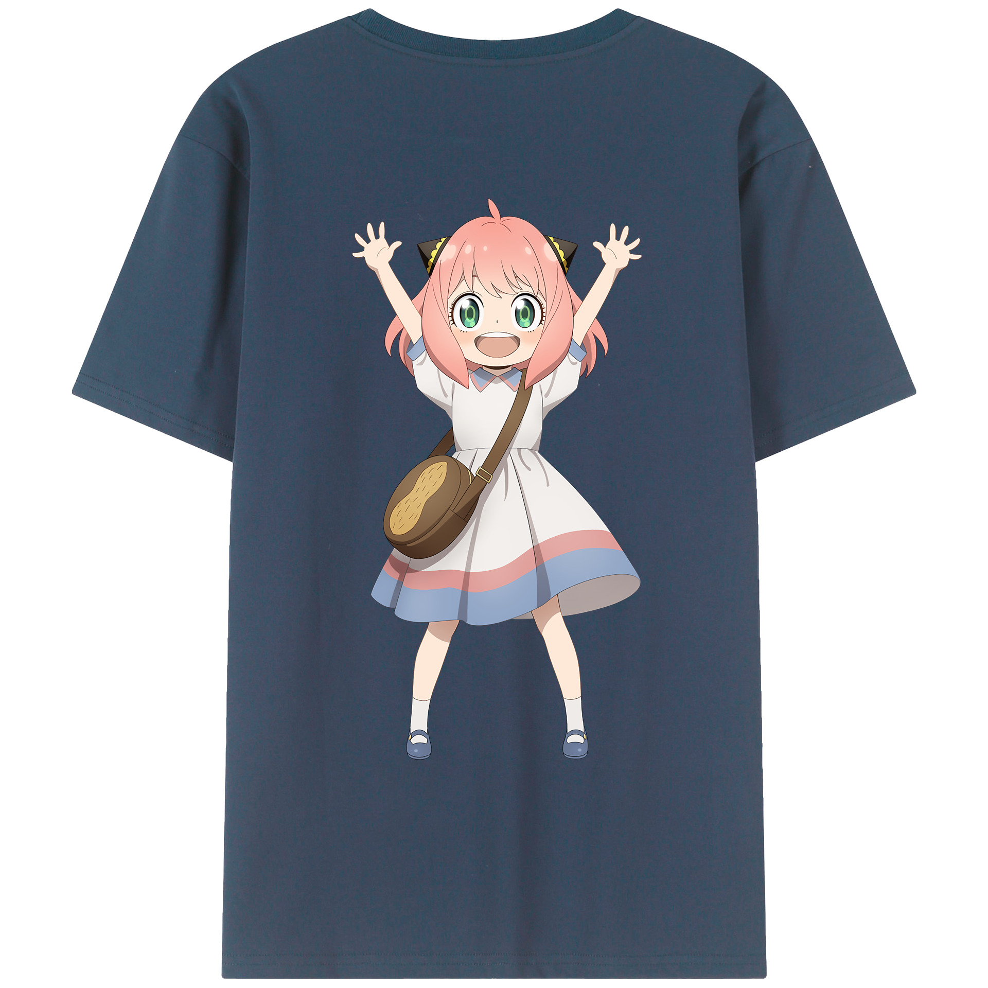 （画像用） SPY×FAMILY间谍家家酒 綿100％ メンズ半袖Tシャツ（バックプリント） 通気性