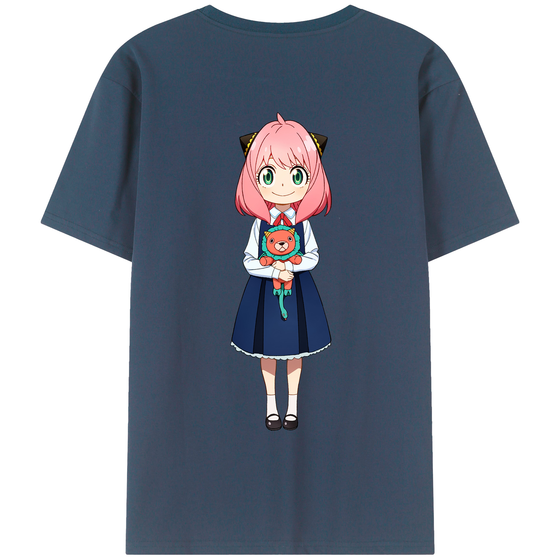 （画像用） SPY×FAMILY间谍家家酒 綿100％ メンズ半袖Tシャツ（バックプリント） 通気性