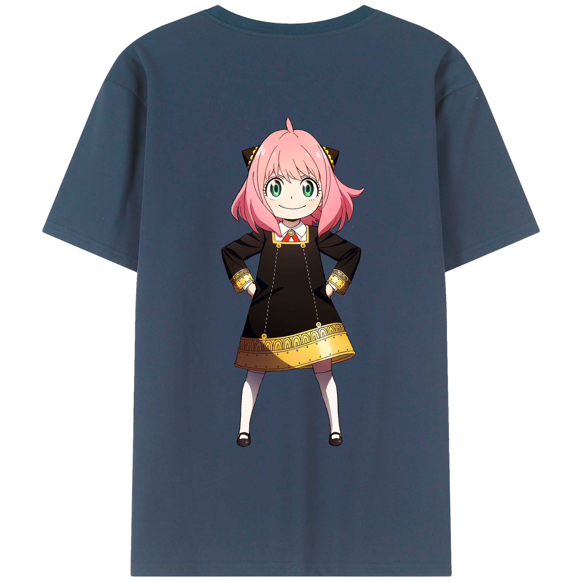 （画像用） SPY×FAMILY间谍家家酒 綿100％ メンズ半袖Tシャツ（バックプリント） 通気性