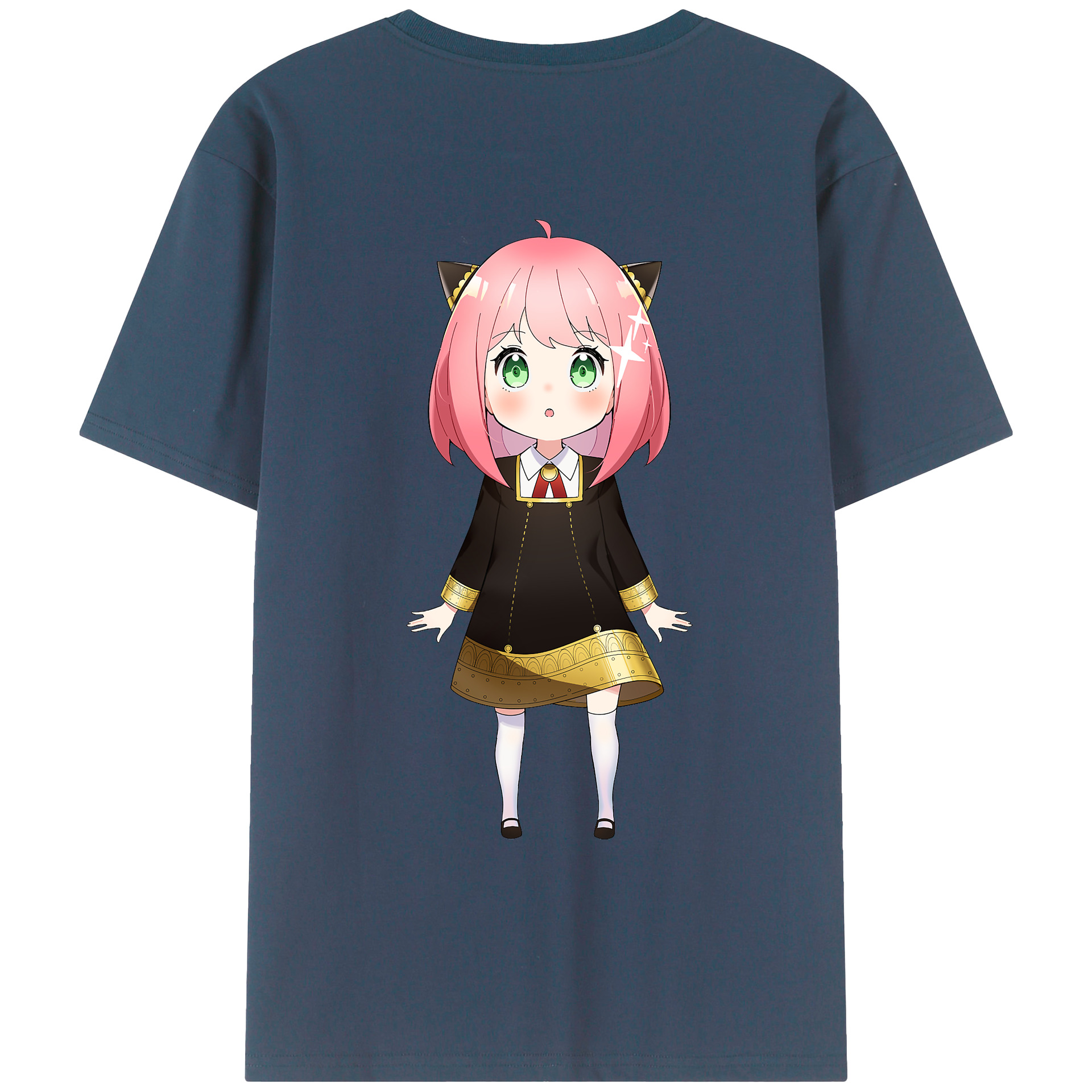 （画像用） SPY×FAMILY间谍家家酒 綿100％ メンズ半袖Tシャツ（バックプリント） 通気性