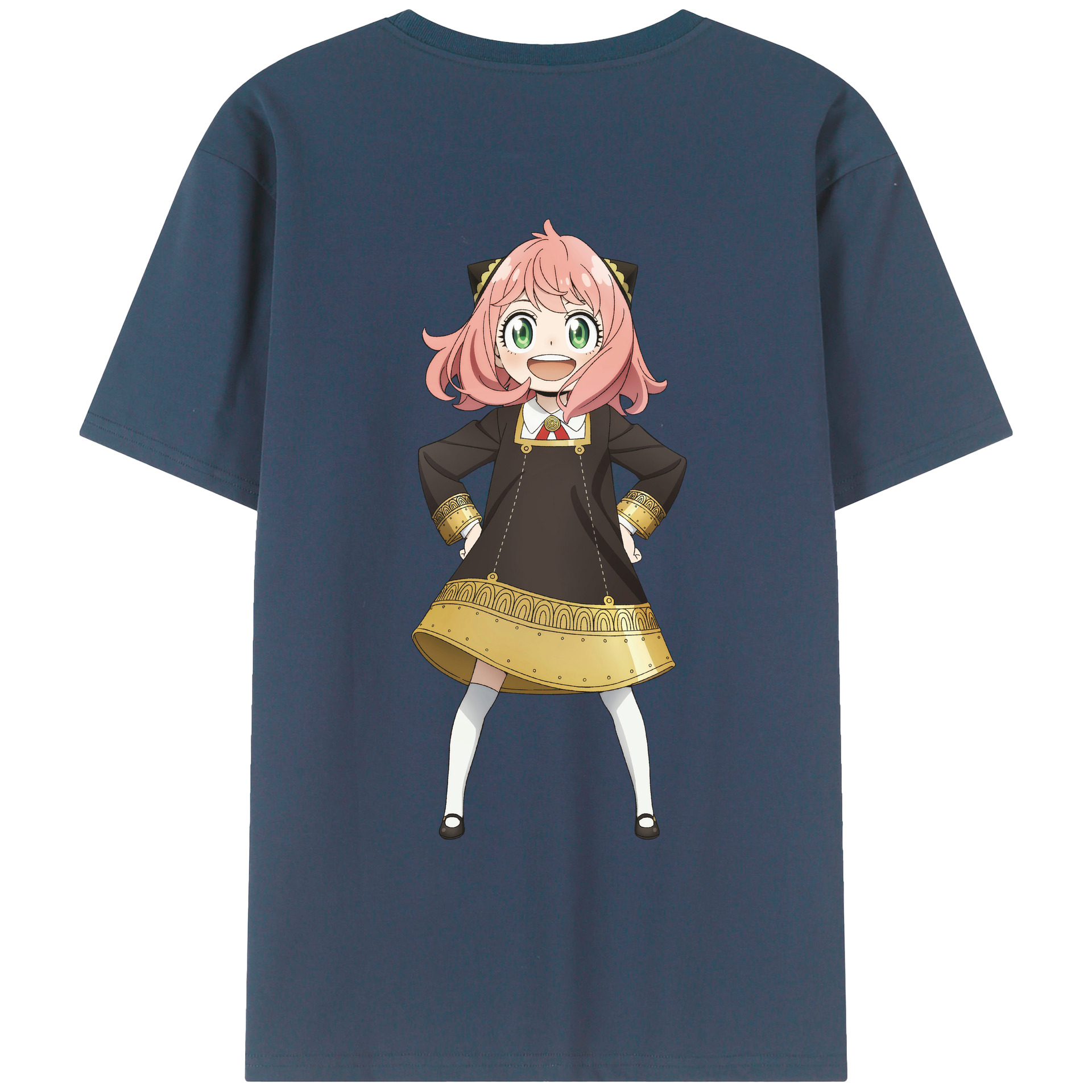 （画像用） SPY×FAMILY间谍家家酒 綿100％ メンズ半袖Tシャツ（バックプリント） 通気性