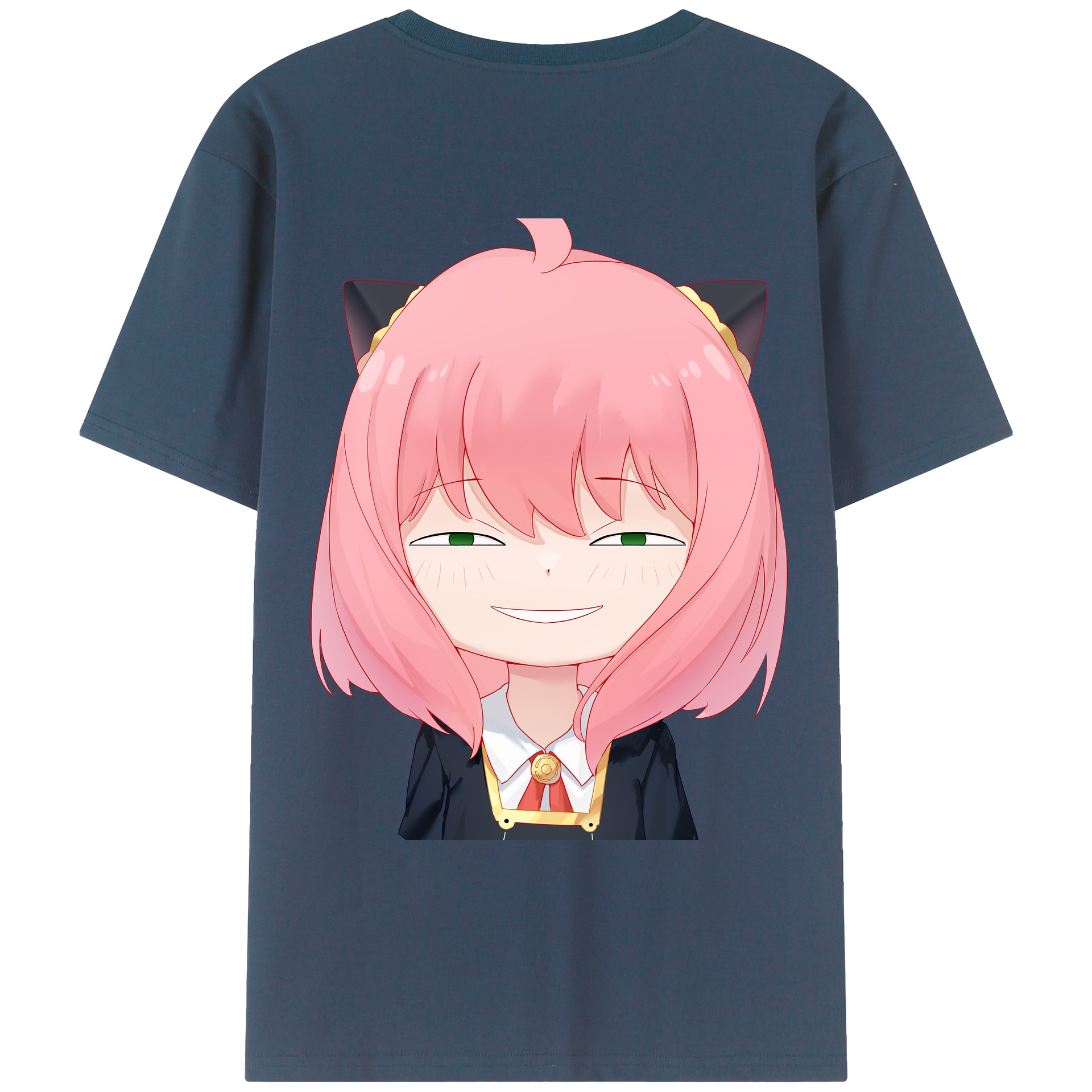 （画像用） SPY×FAMILY间谍家家酒 綿100％ メンズ半袖Tシャツ（バックプリント） 通気性