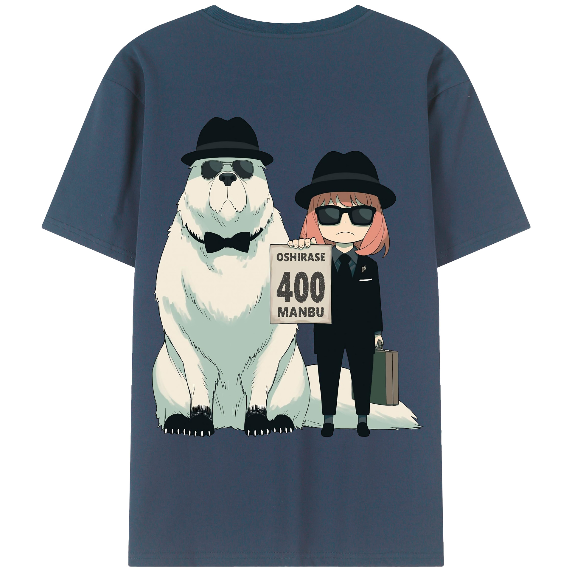 （画像用） SPY×FAMILY间谍家家酒 綿100％ メンズ半袖Tシャツ（バックプリント） 通気性
