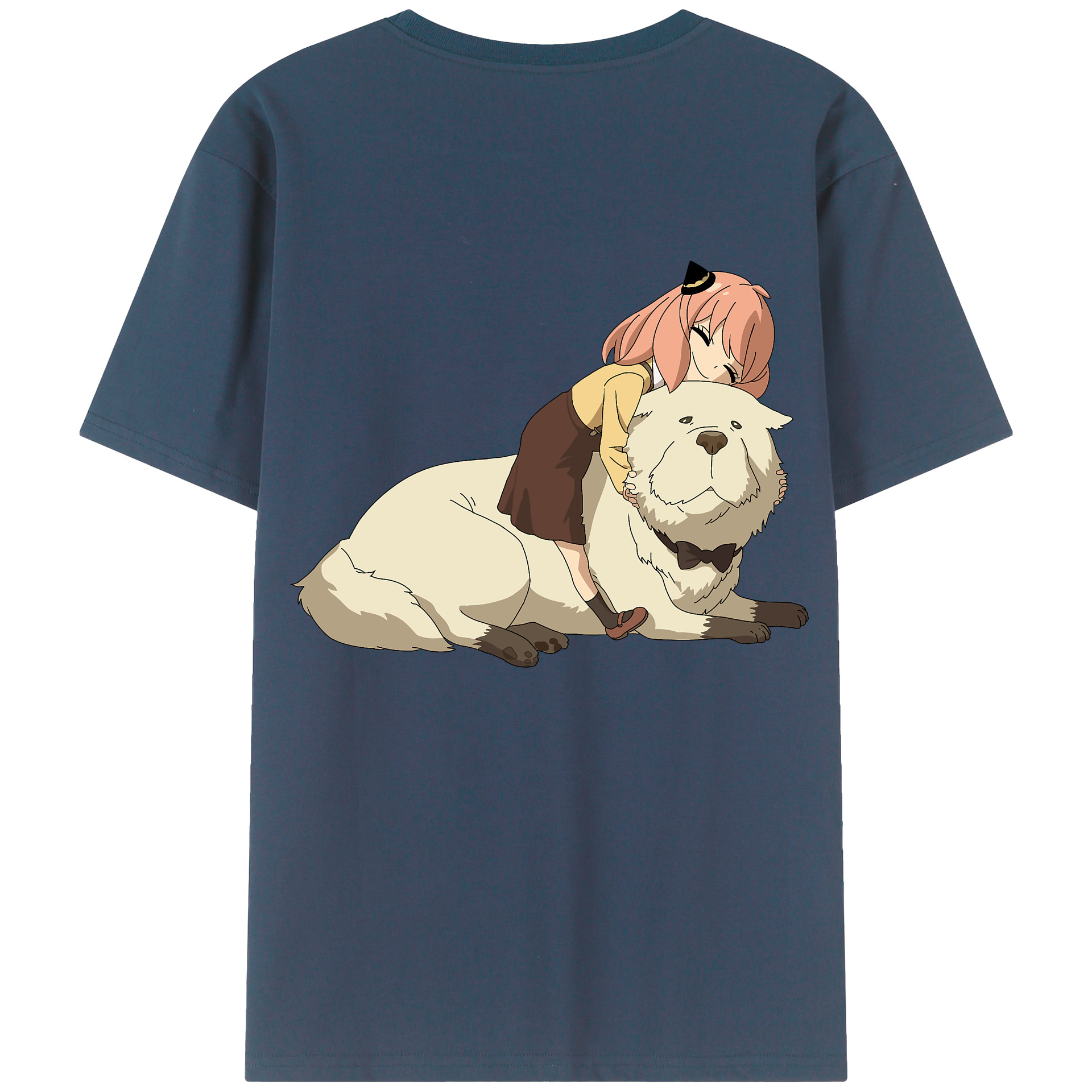 （画像用） SPY×FAMILY间谍家家酒 綿100％ メンズ半袖Tシャツ（バックプリント） 通気性
