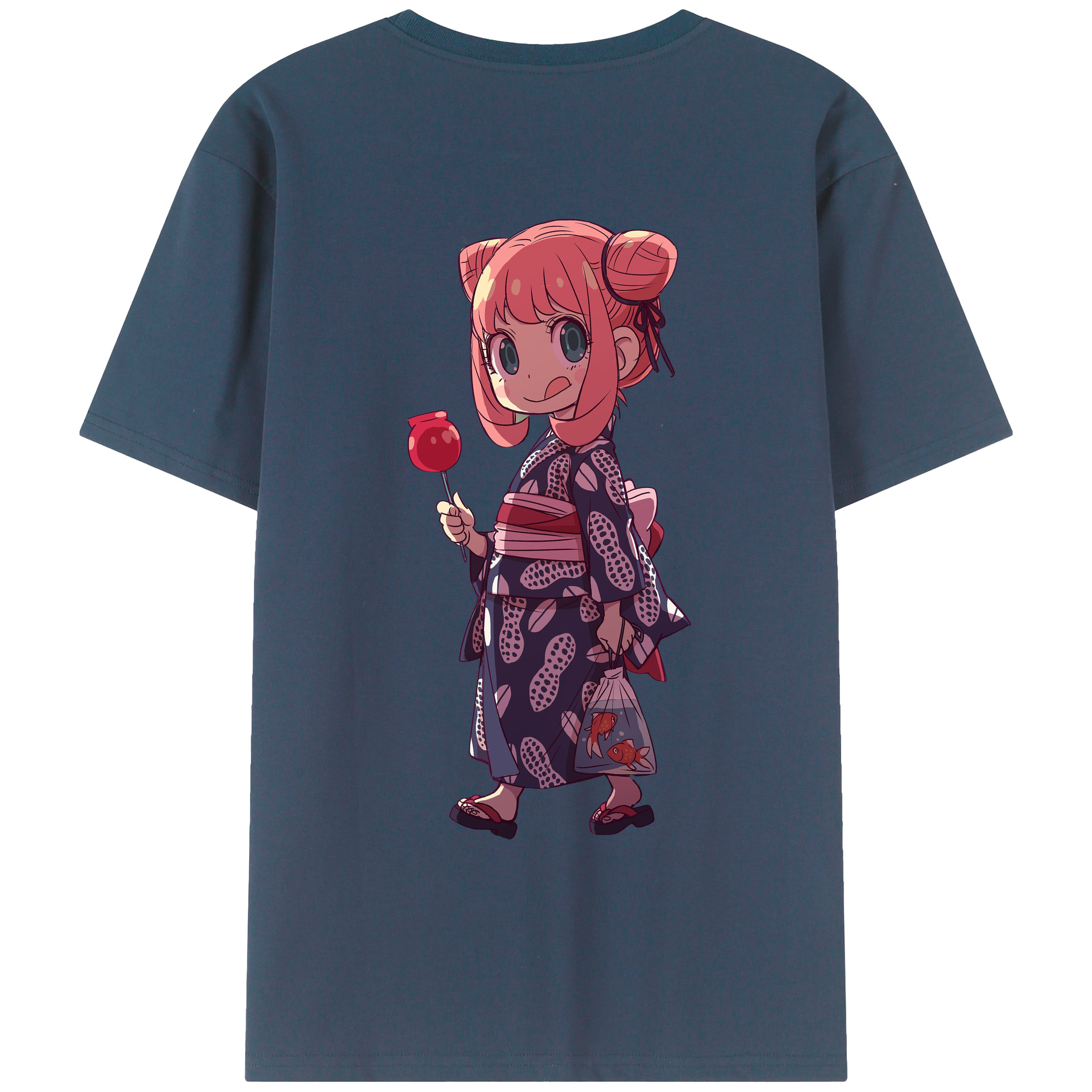 （画像用） SPY×FAMILY间谍家家酒 綿100％ メンズ半袖Tシャツ（バックプリント） 通気性