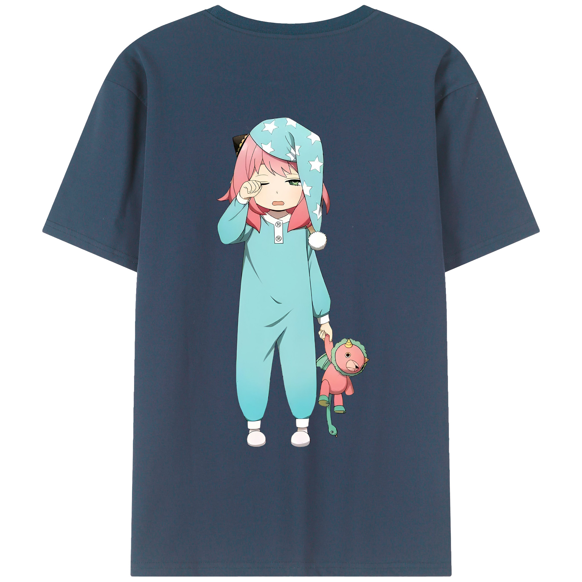 （画像用） SPY×FAMILY间谍家家酒 綿100％ メンズ半袖Tシャツ（バックプリント） 通気性