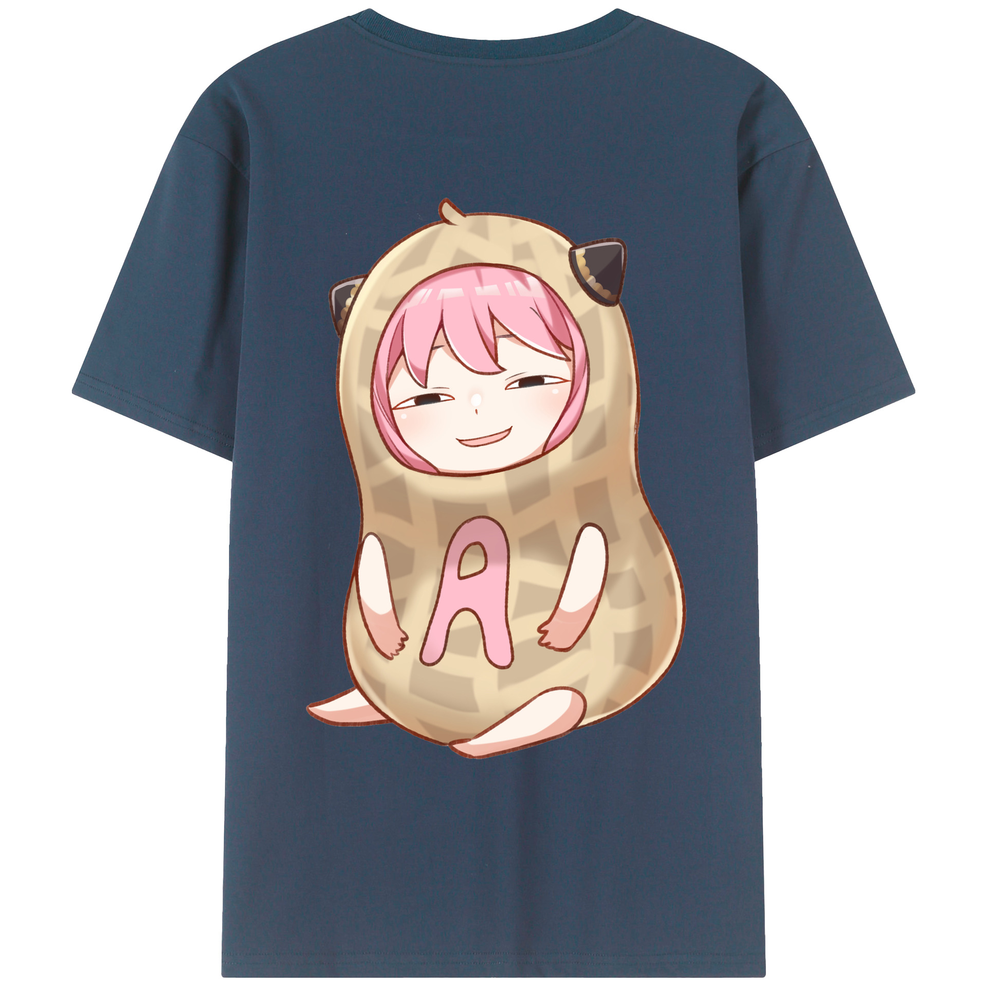 （画像用） SPY×FAMILY间谍家家酒 綿100％ メンズ半袖Tシャツ（バックプリント） 通気性