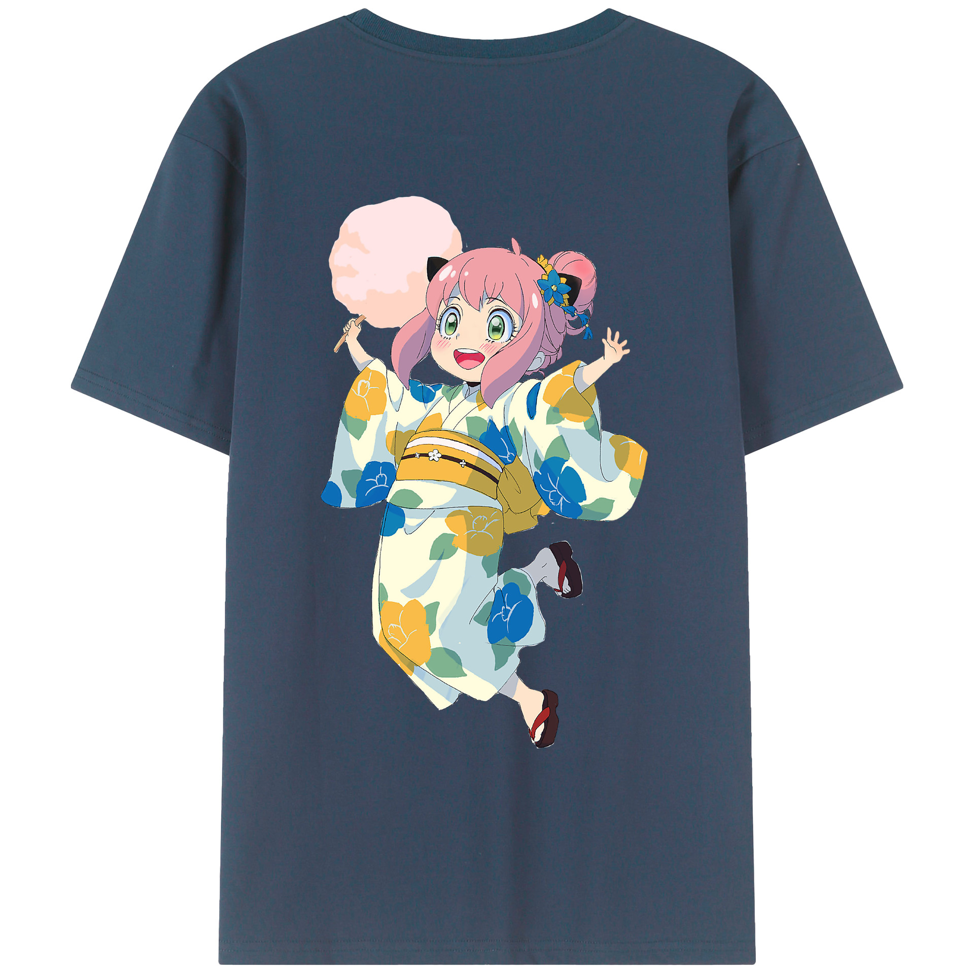 （画像用） SPY×FAMILY间谍家家酒 綿100％ メンズ半袖Tシャツ（バックプリント） 通気性