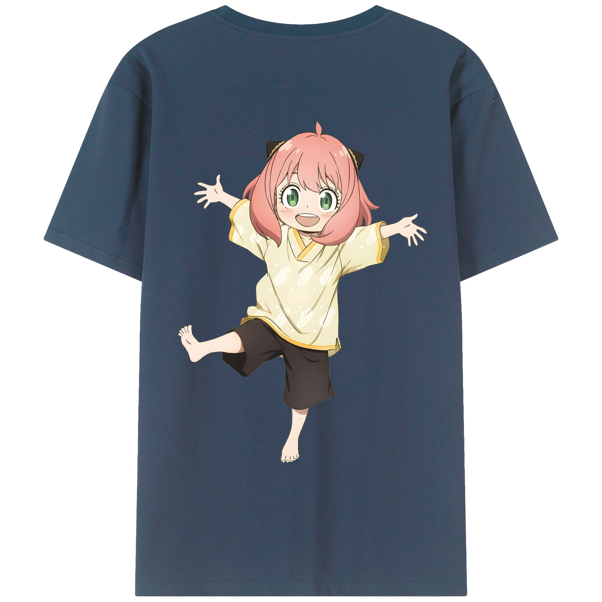 （画像用） SPY×FAMILY间谍家家酒 綿100％ メンズ半袖Tシャツ（バックプリント） 通気性