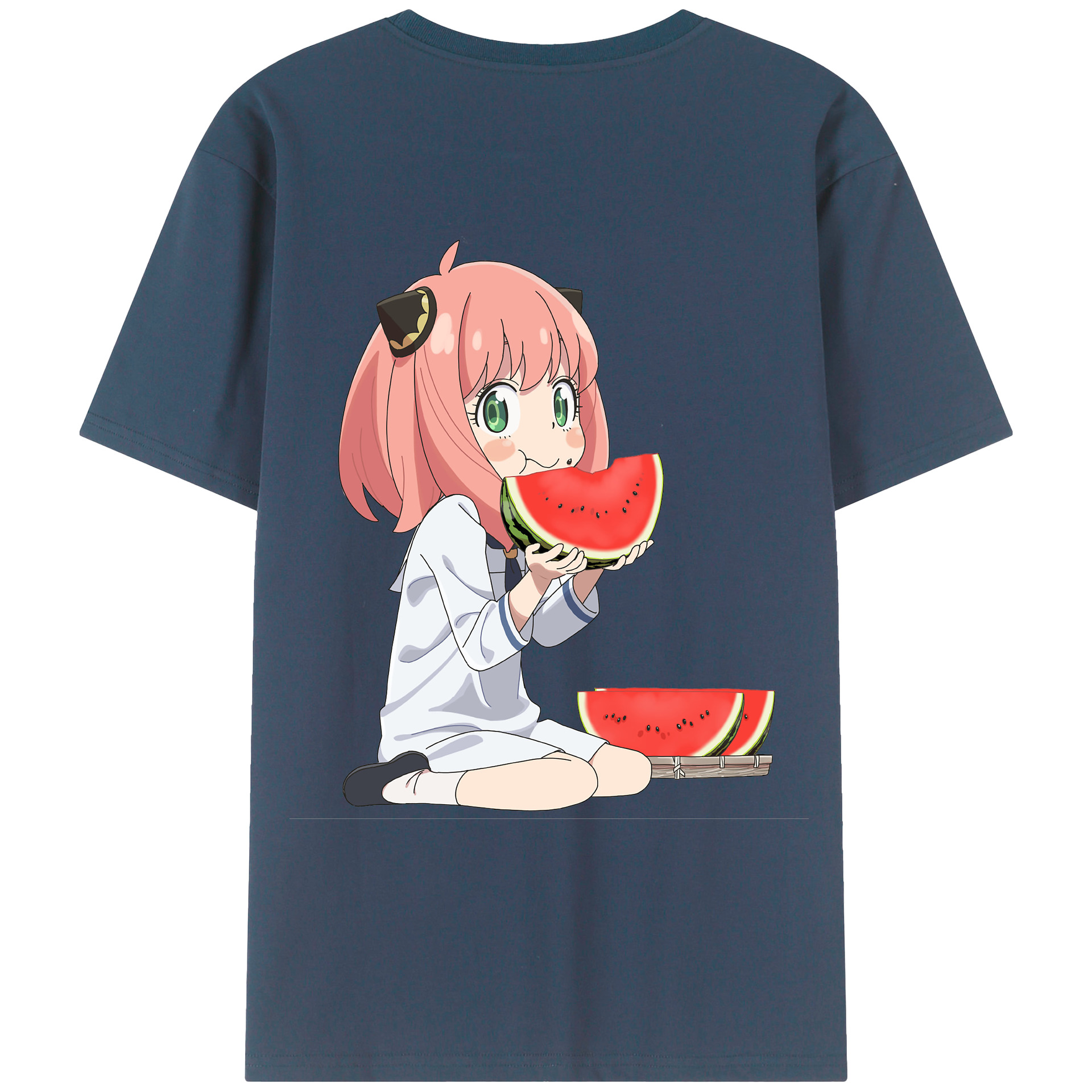 （画像用） SPY×FAMILY间谍家家酒 綿100％ メンズ半袖Tシャツ（バックプリント） 通気性
