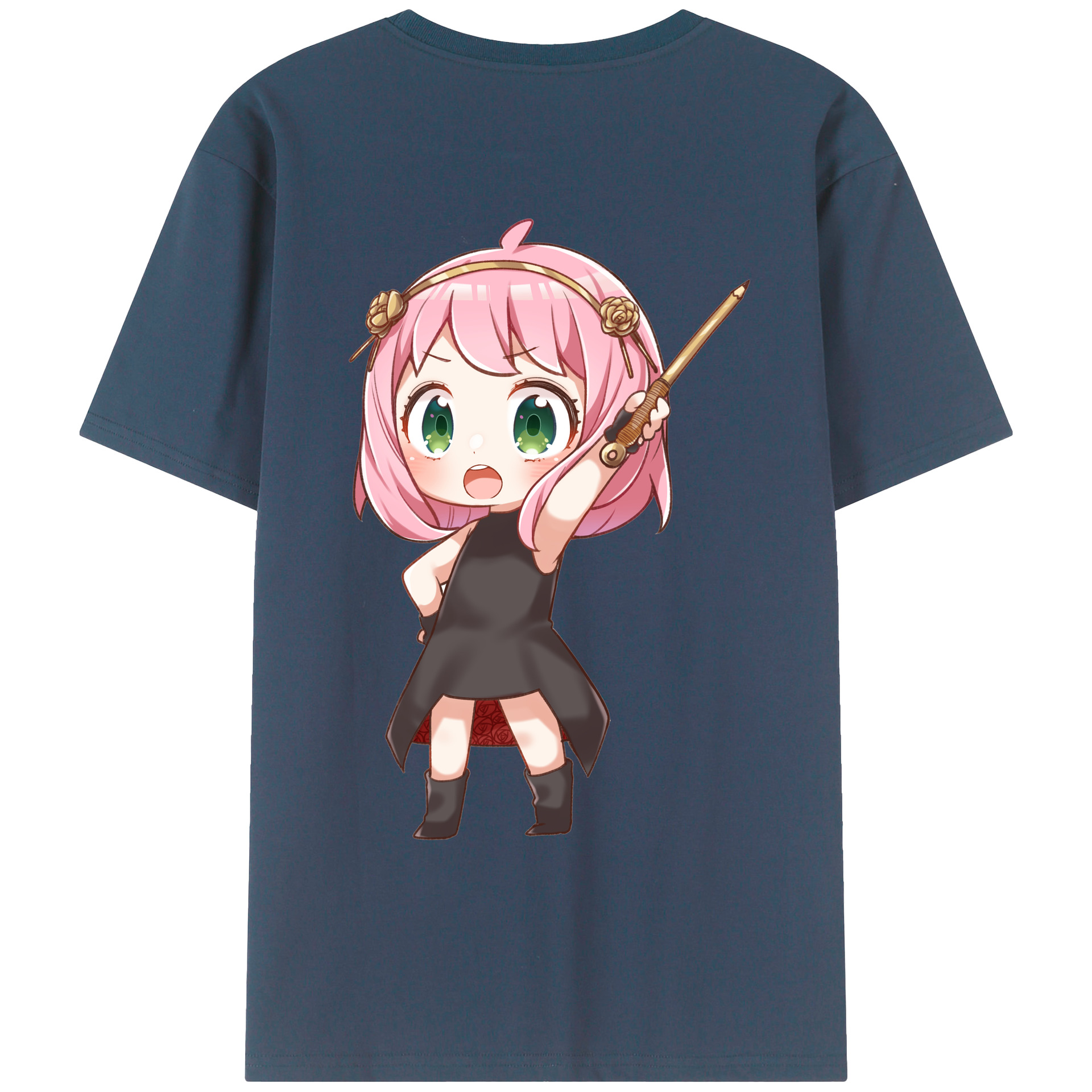 （画像用） SPY×FAMILY间谍家家酒 綿100％ メンズ半袖Tシャツ（バックプリント） 通気性