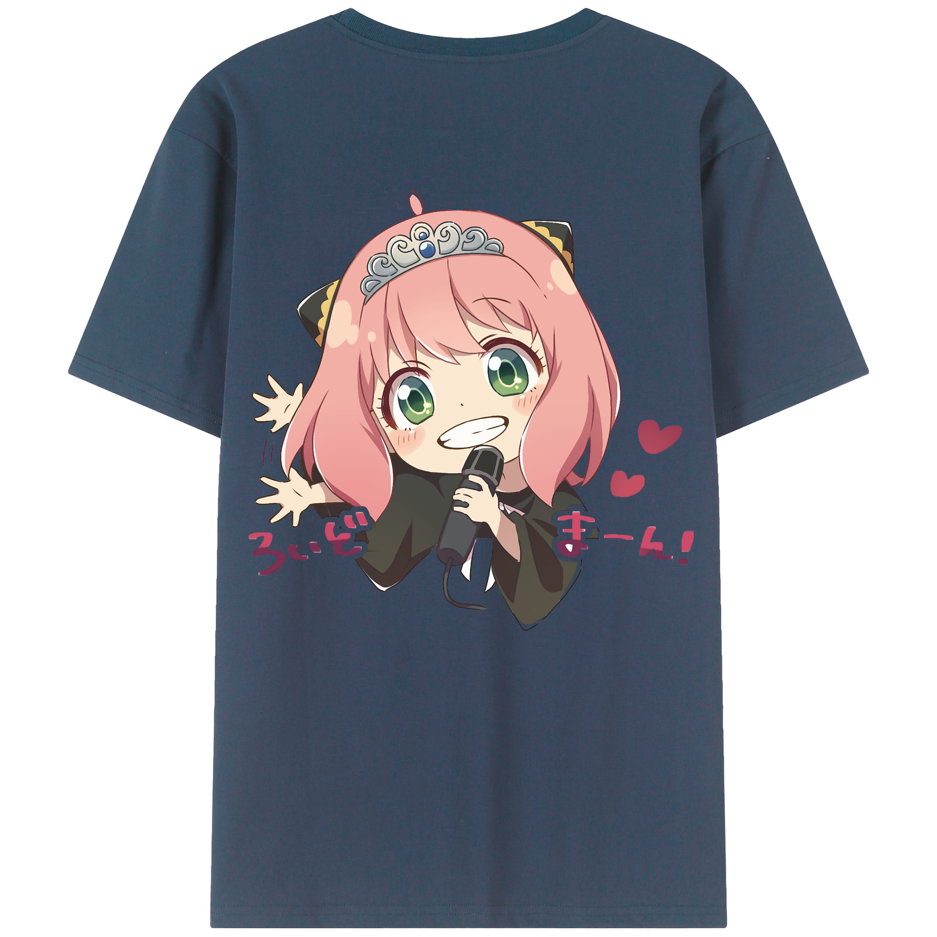 （画像用） SPY×FAMILY间谍家家酒 綿100％ メンズ半袖Tシャツ（バックプリント） 通気性