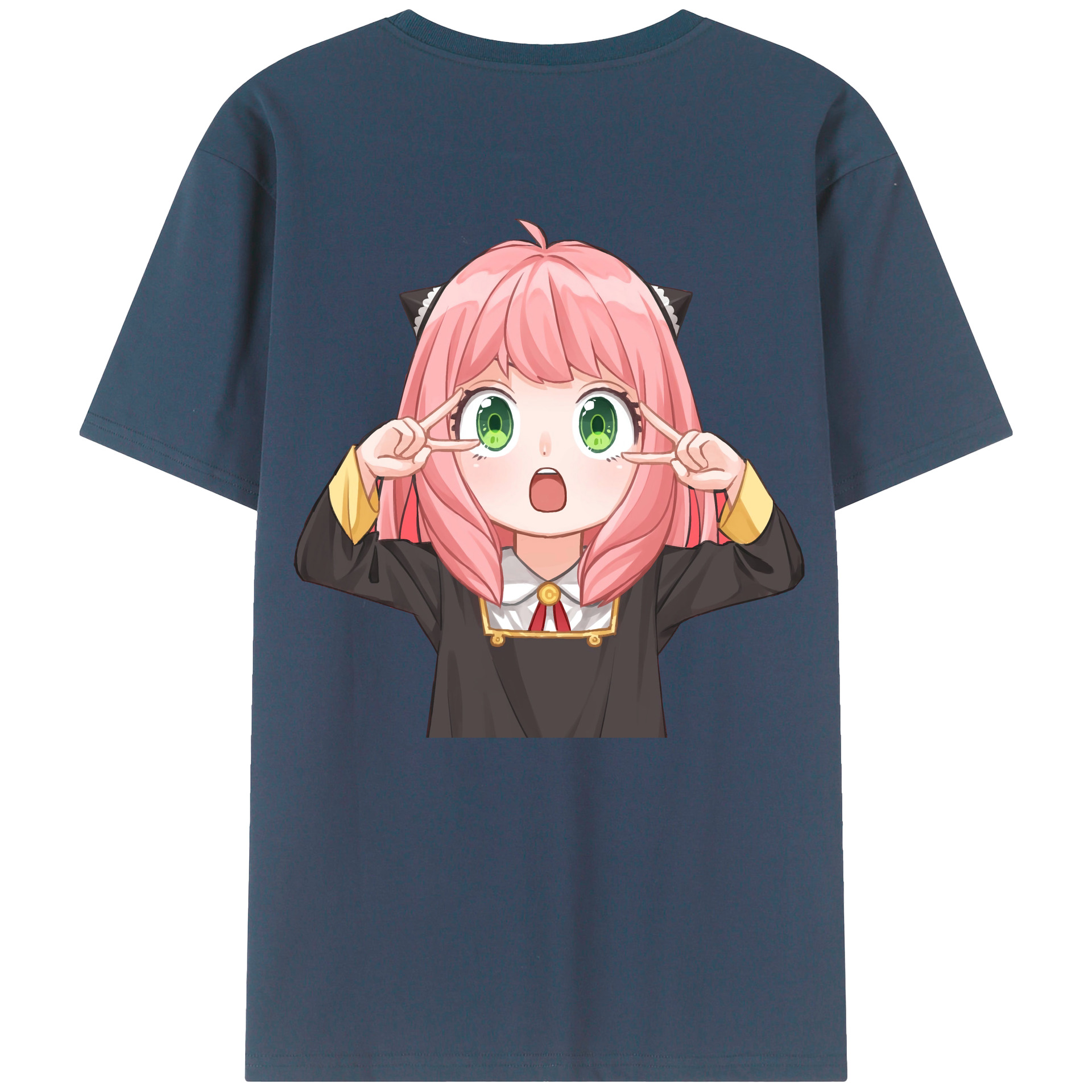（画像用） SPY×FAMILY间谍家家酒 綿100％ メンズ半袖Tシャツ（バックプリント） 通気性