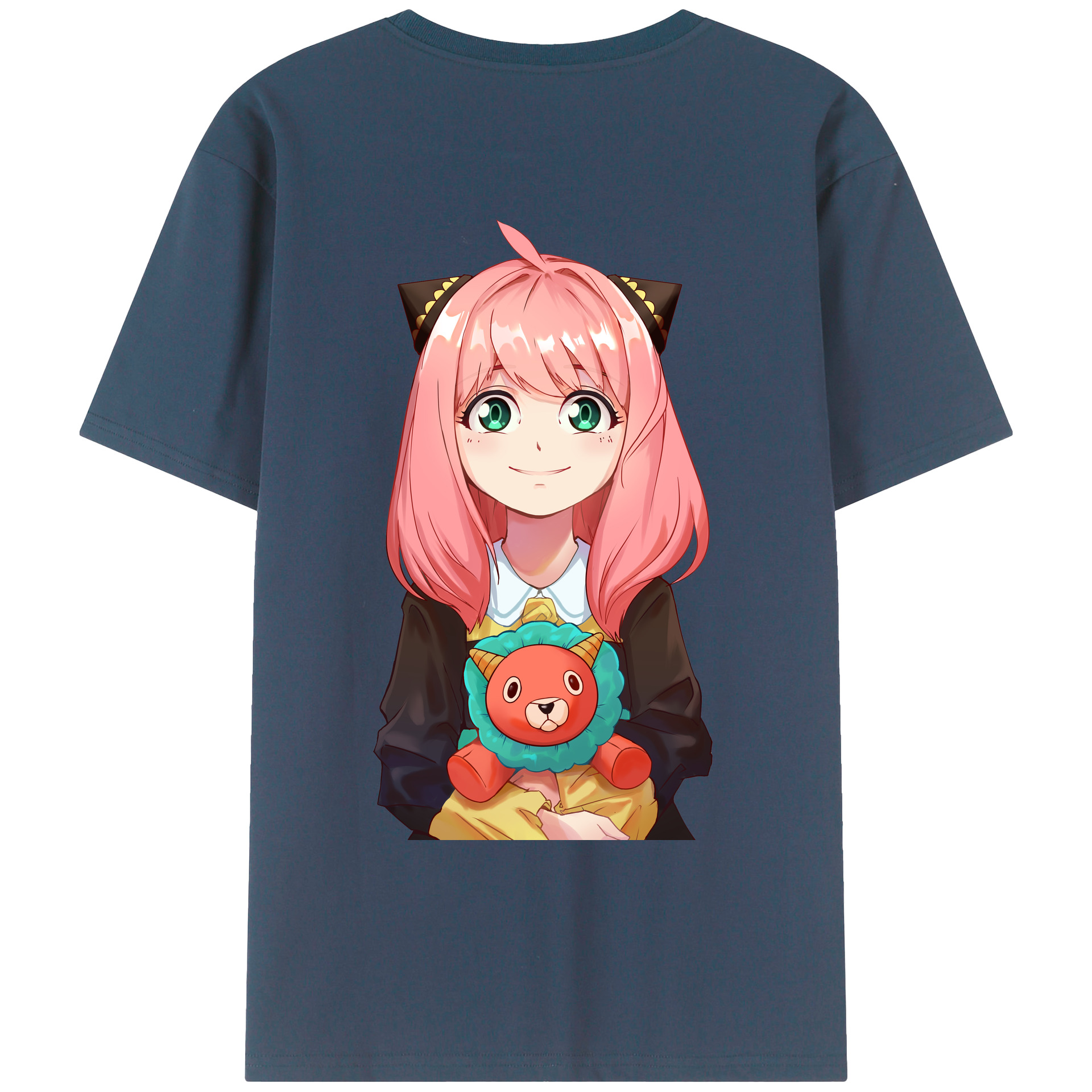 （画像用） SPY×FAMILY间谍家家酒 綿100％ メンズ半袖Tシャツ（バックプリント） 通気性