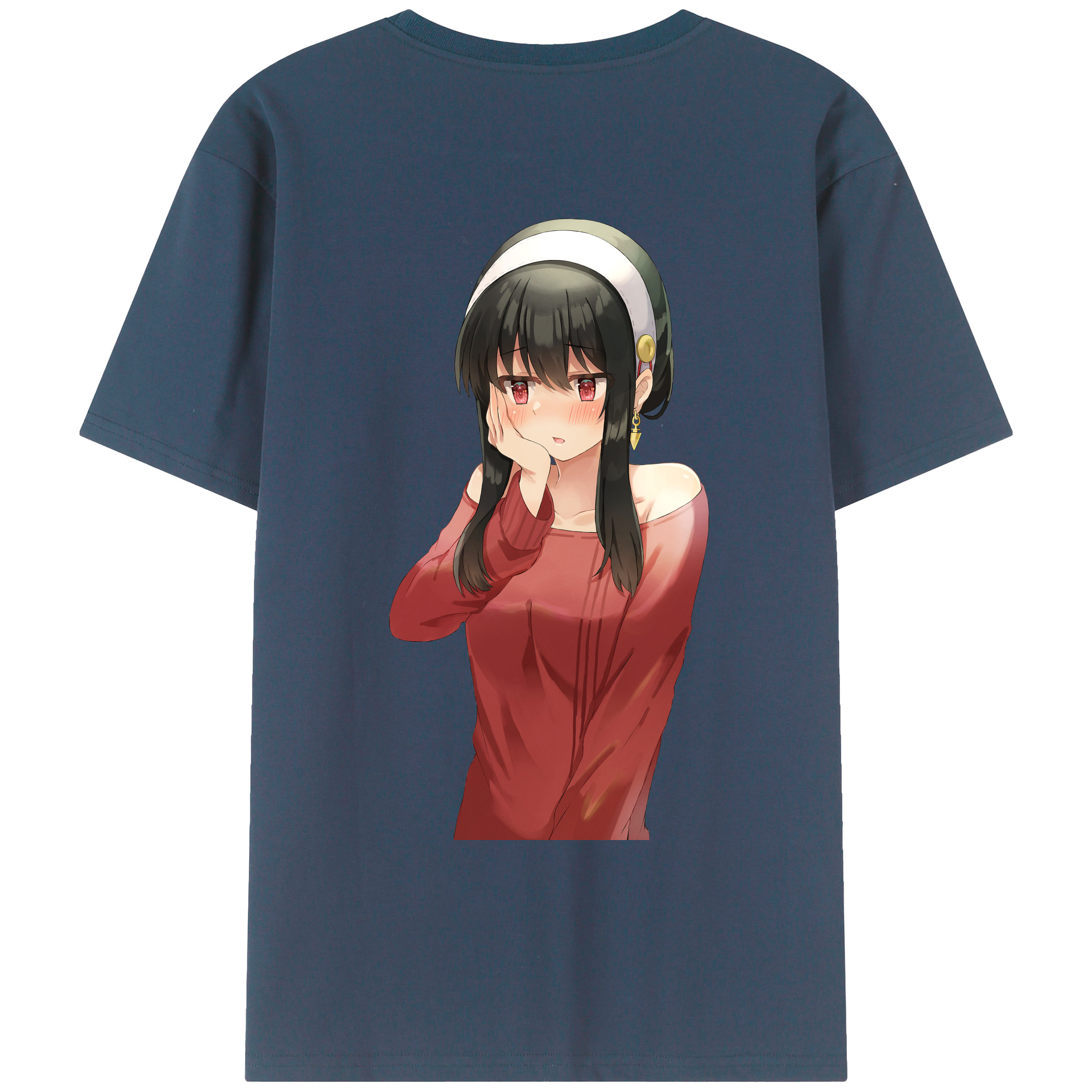 （画像用） SPY×FAMILY间谍家家酒 綿100％ メンズ半袖Tシャツ（バックプリント） 通気性