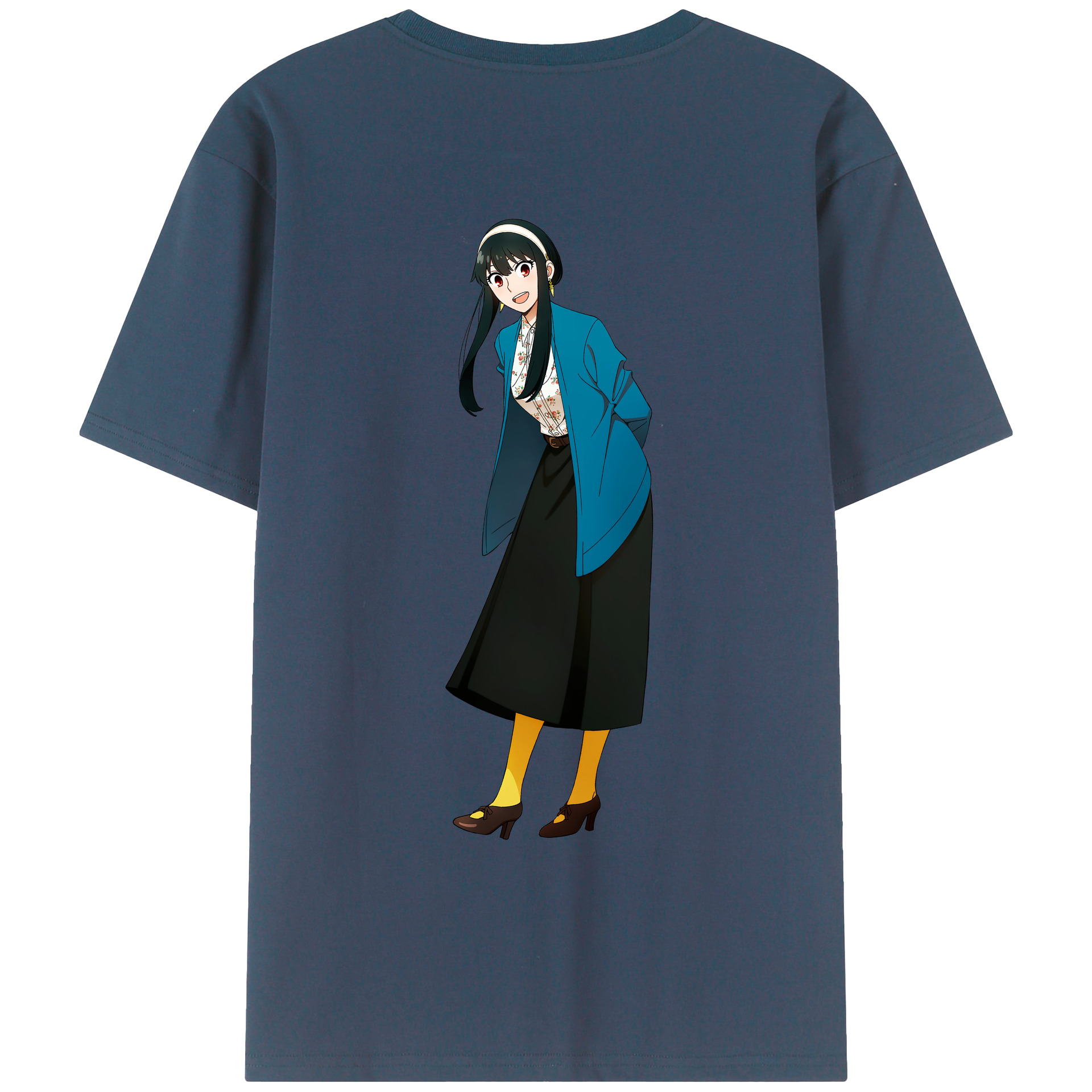 （画像用） SPY×FAMILY间谍家家酒 綿100％ メンズ半袖Tシャツ（バックプリント） 通気性