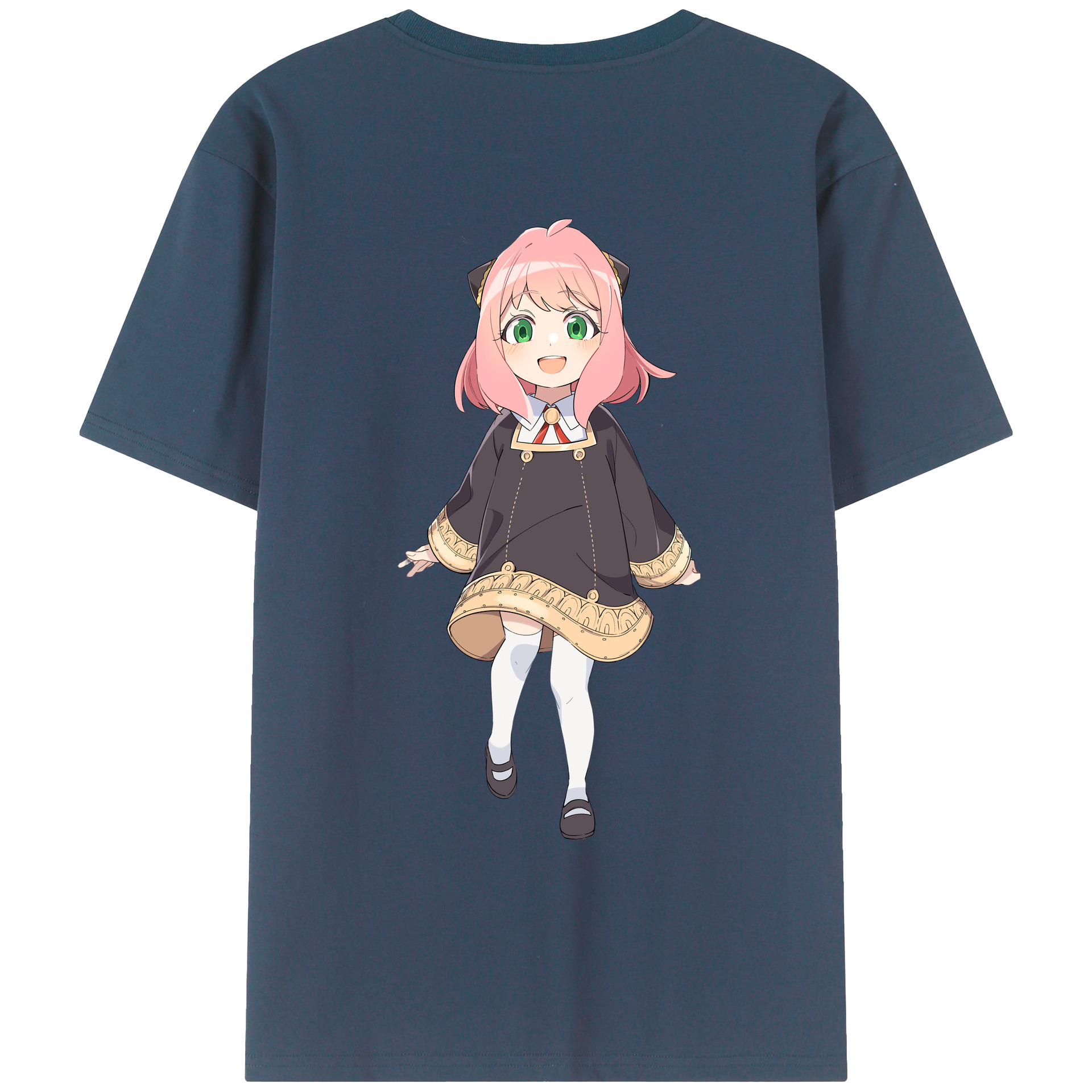 （画像用） SPY×FAMILY间谍家家酒 綿100％ メンズ半袖Tシャツ（バックプリント） 通気性