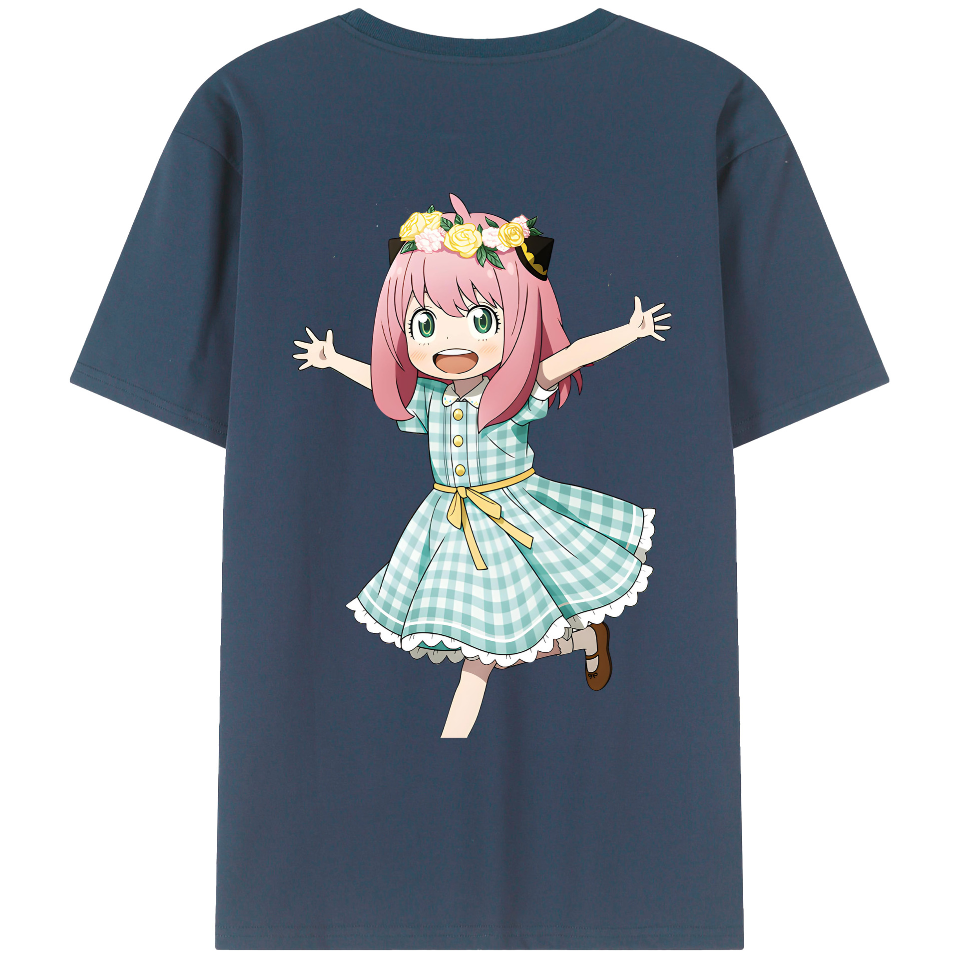 （画像用） SPY×FAMILY间谍家家酒 綿100％ メンズ半袖Tシャツ（バックプリント） 通気性
