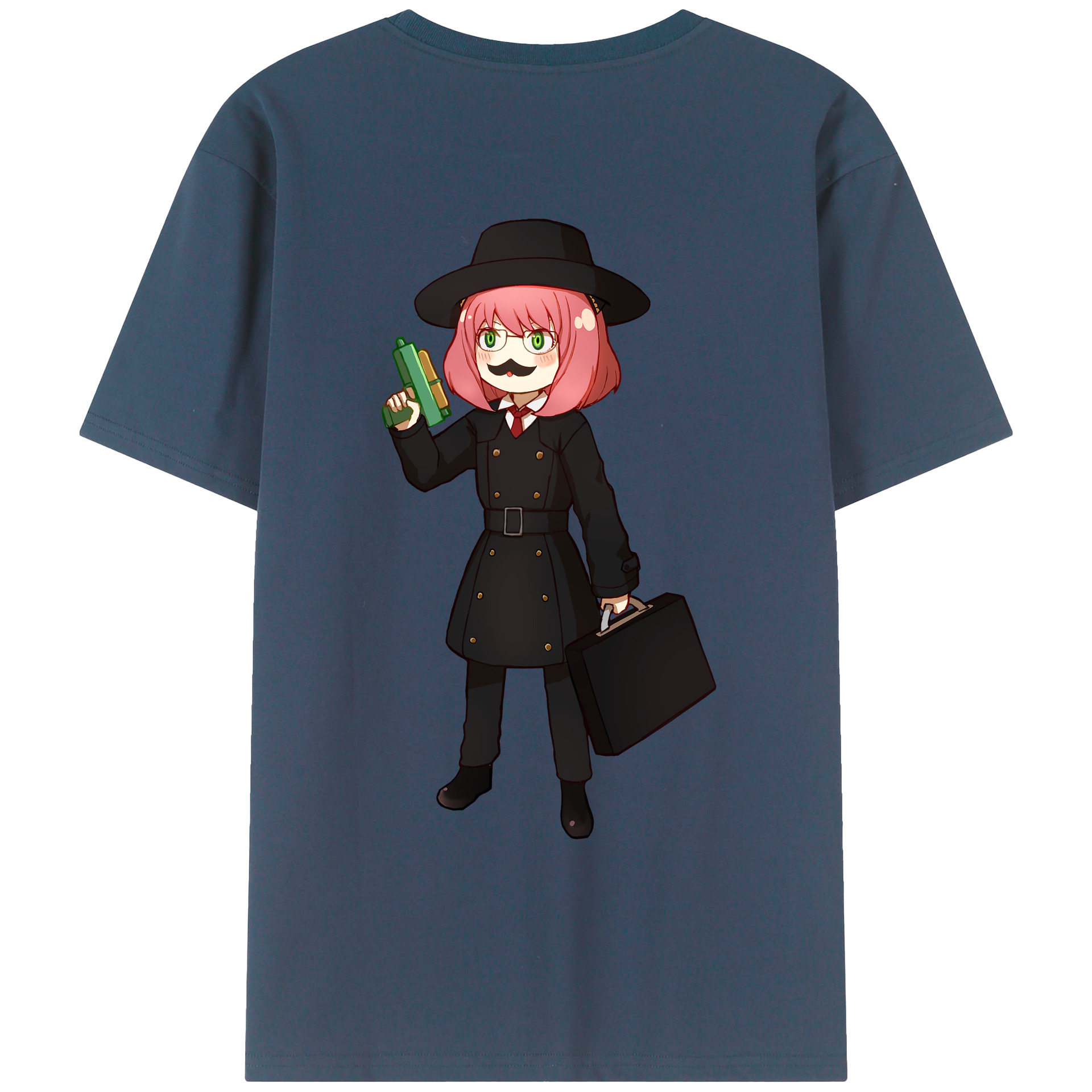 （画像用） SPY×FAMILY间谍家家酒 綿100％ メンズ半袖Tシャツ（バックプリント） 通気性