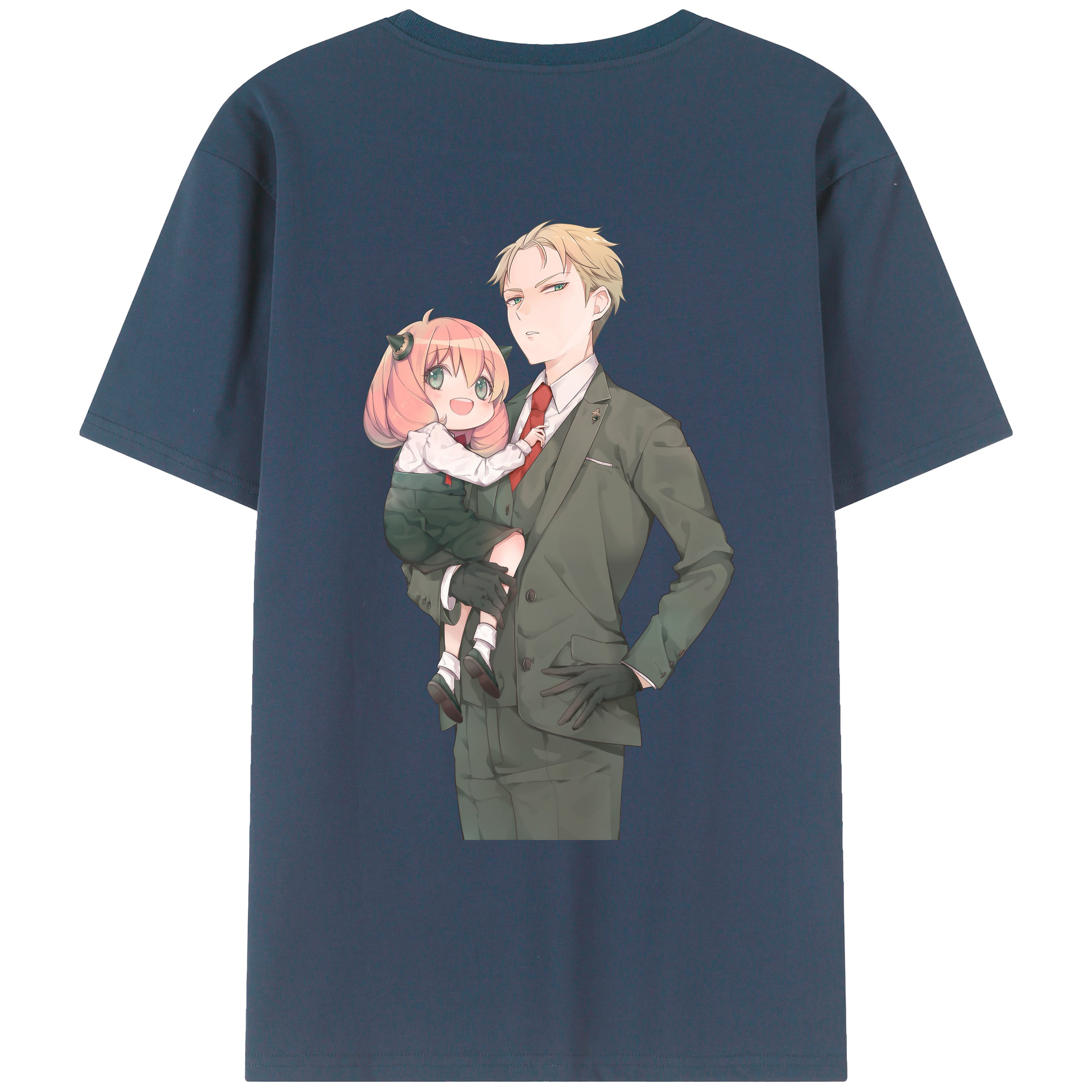 （画像用） SPY×FAMILY间谍家家酒 綿100％ メンズ半袖Tシャツ（バックプリント） 通気性