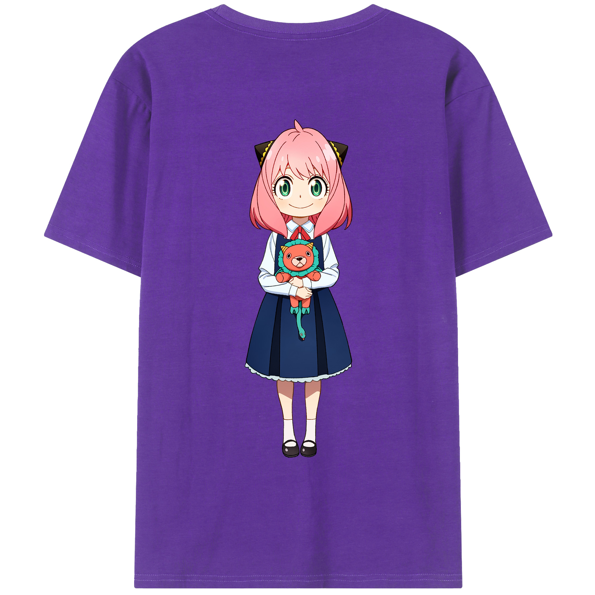 （画像用） SPY×FAMILY间谍家家酒 綿100％ メンズ半袖Tシャツ（バックプリント） 通気性