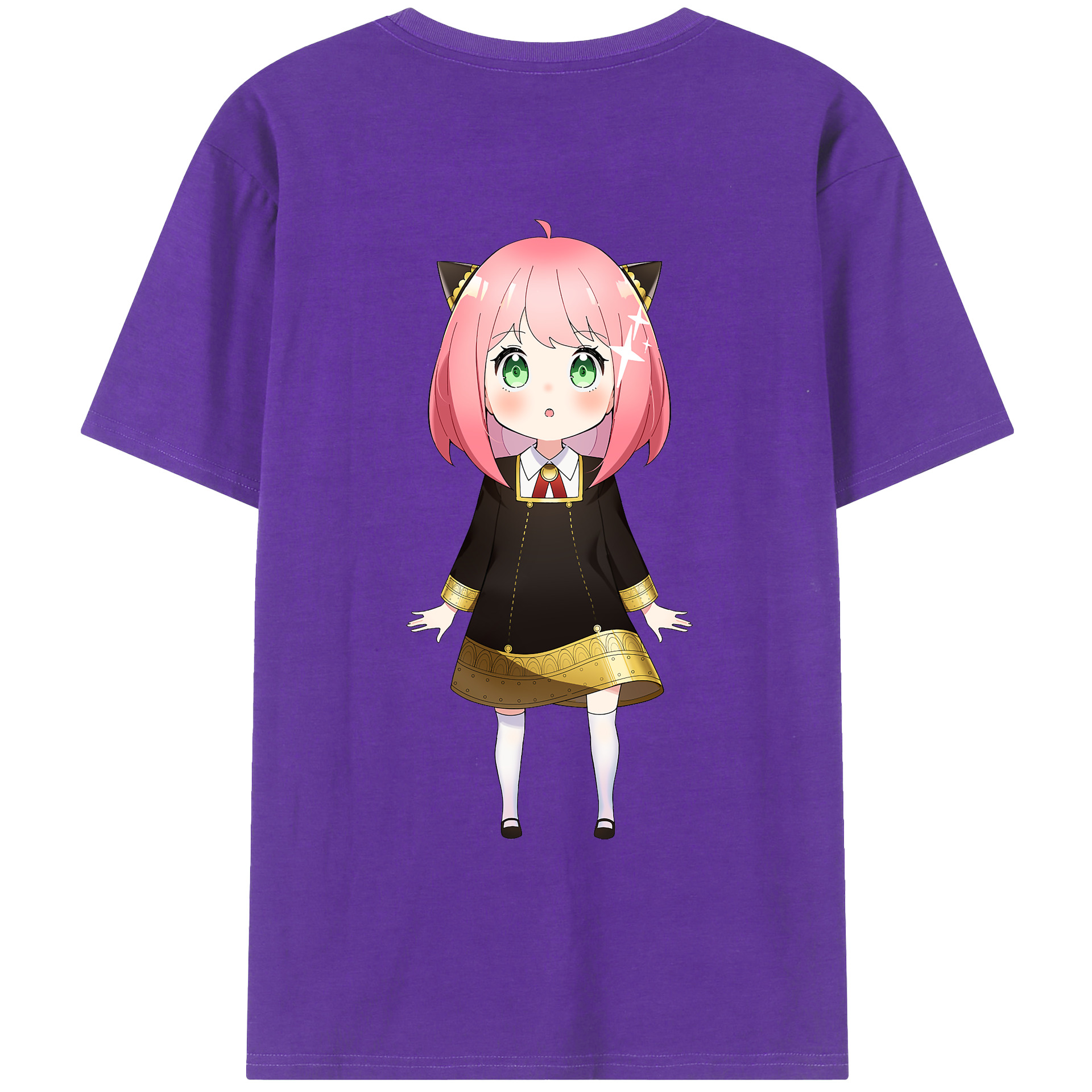 （画像用） SPY×FAMILY间谍家家酒 綿100％ メンズ半袖Tシャツ（バックプリント） 通気性