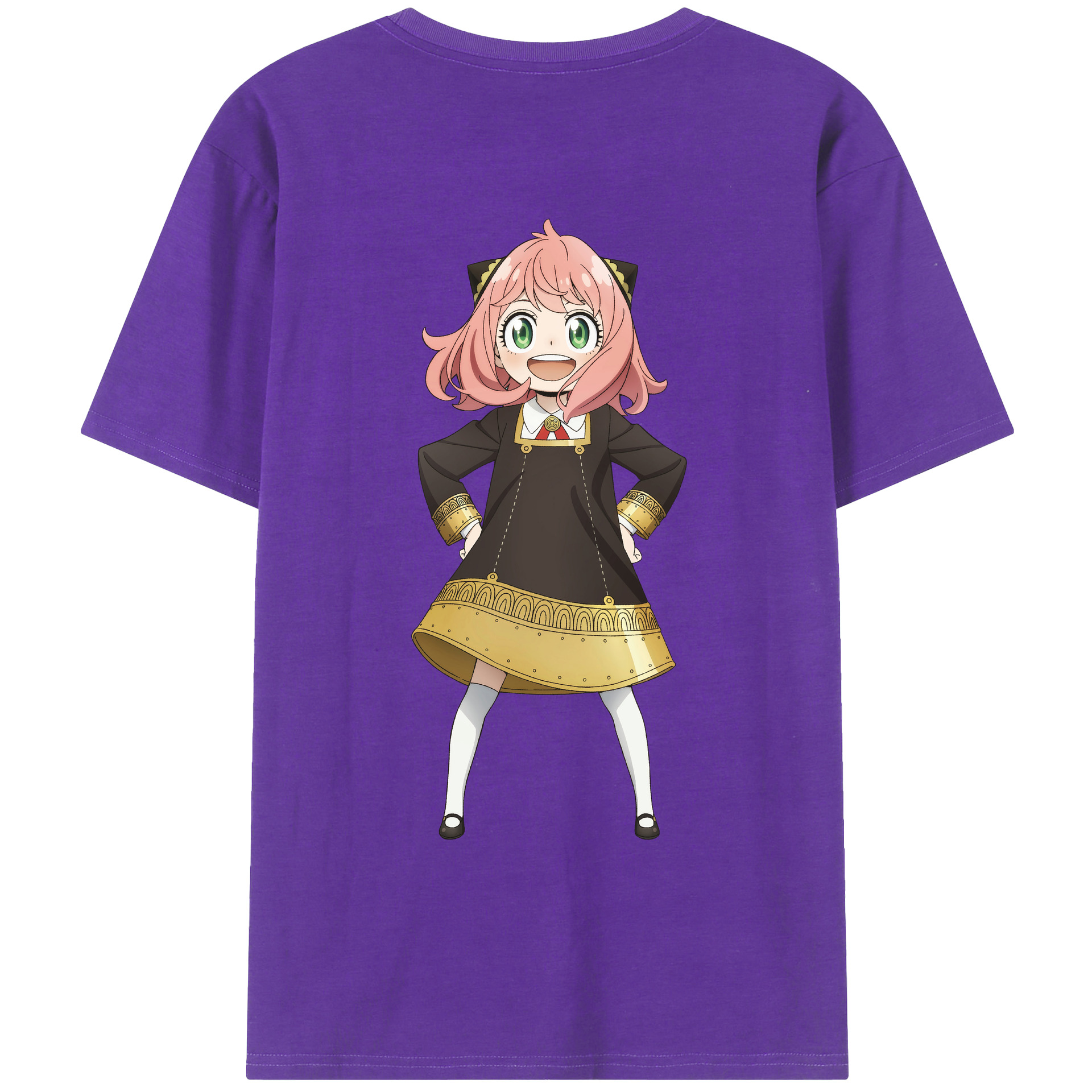 （画像用） SPY×FAMILY间谍家家酒 綿100％ メンズ半袖Tシャツ（バックプリント） 通気性