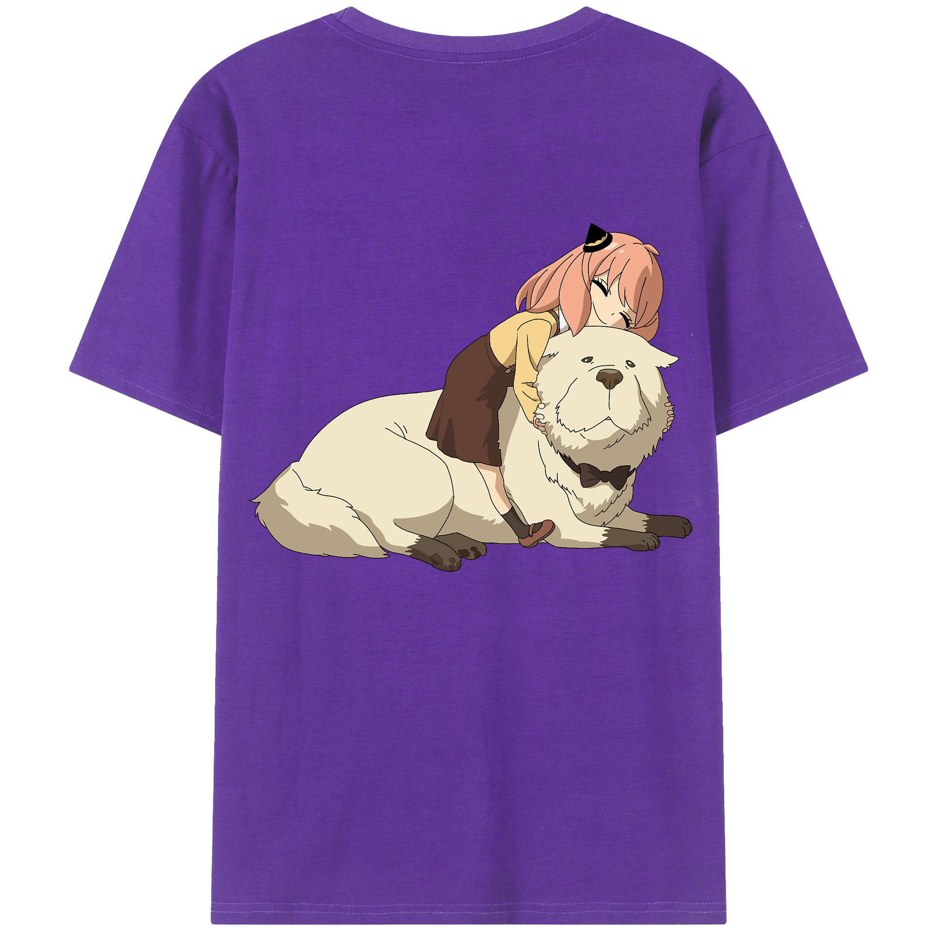 （画像用） SPY×FAMILY间谍家家酒 綿100％ メンズ半袖Tシャツ（バックプリント） 通気性