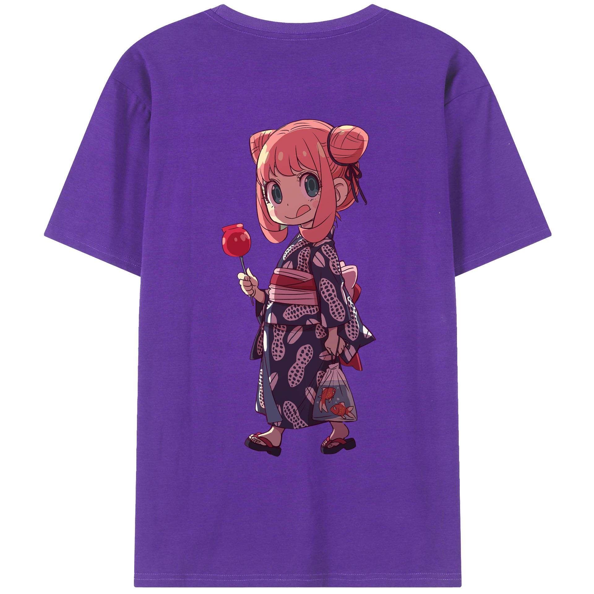 （画像用） SPY×FAMILY间谍家家酒 綿100％ メンズ半袖Tシャツ（バックプリント） 通気性