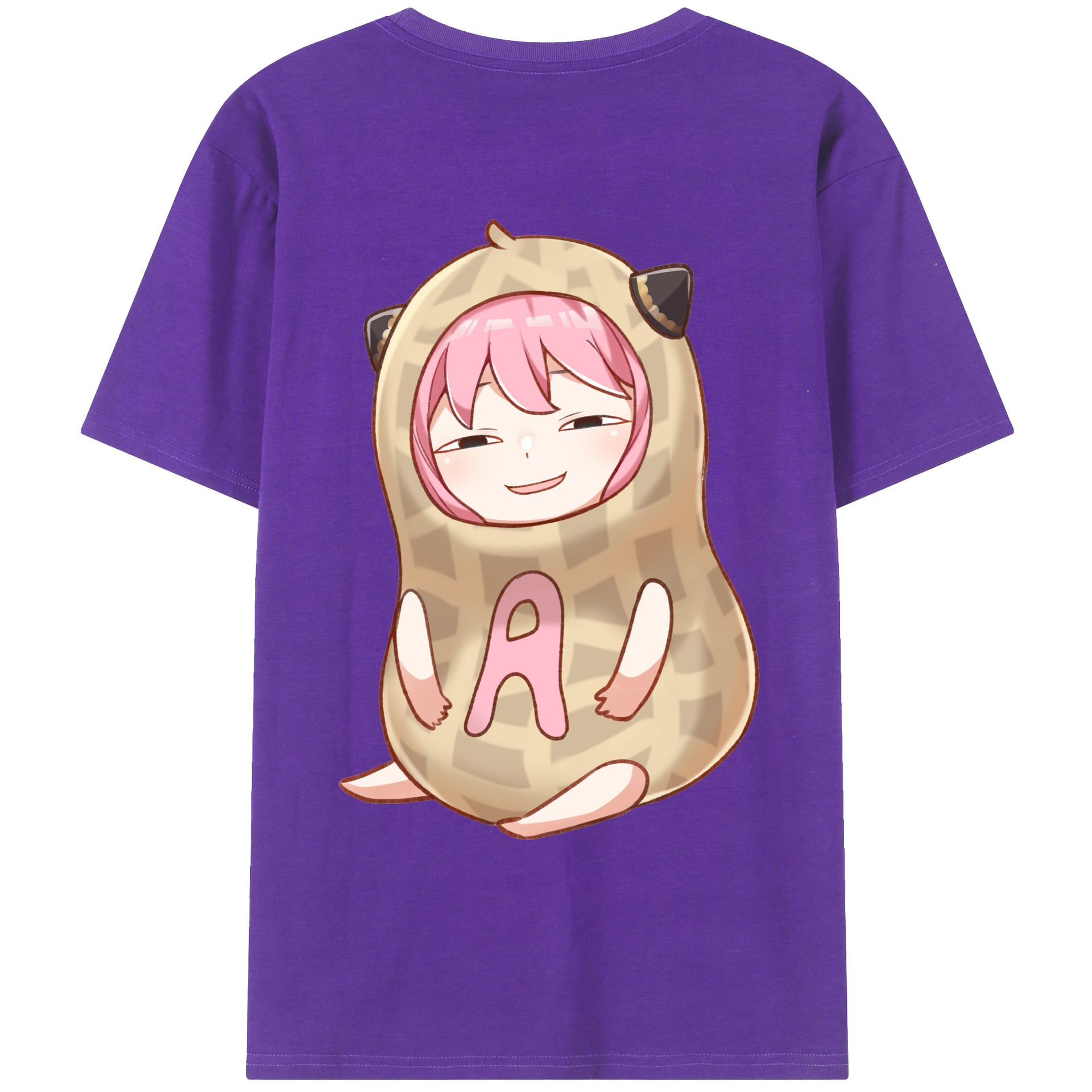 （画像用） SPY×FAMILY间谍家家酒 綿100％ メンズ半袖Tシャツ（バックプリント） 通気性