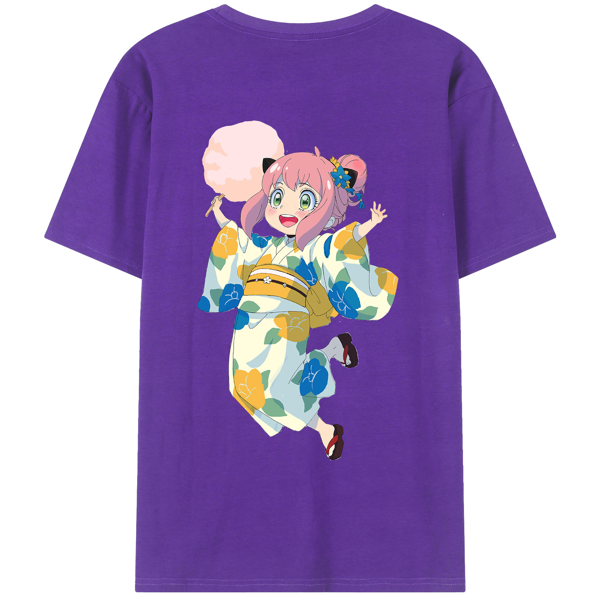（画像用） SPY×FAMILY间谍家家酒 綿100％ メンズ半袖Tシャツ（バックプリント） 通気性
