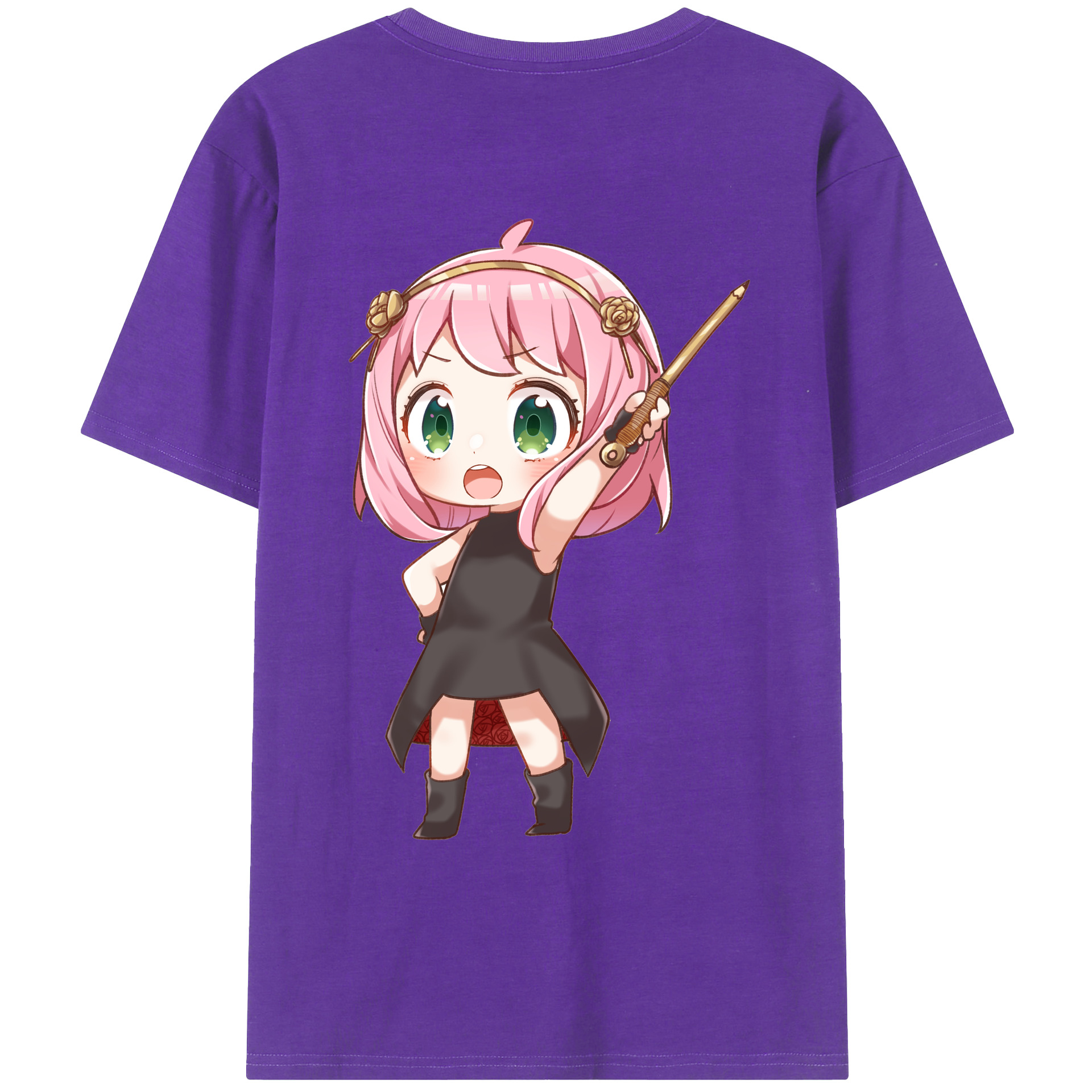 （画像用） SPY×FAMILY间谍家家酒 綿100％ メンズ半袖Tシャツ（バックプリント） 通気性