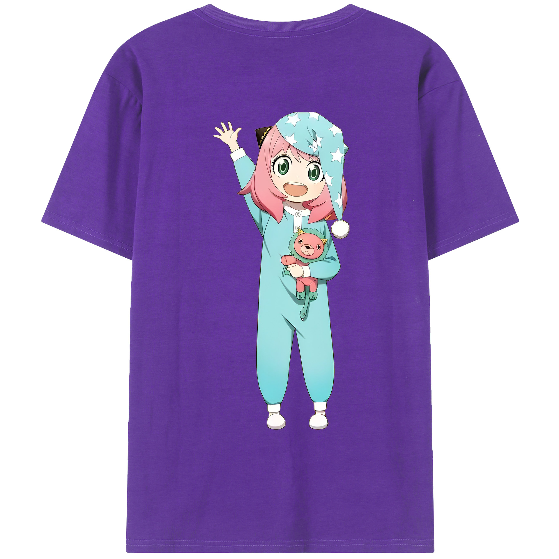 （画像用） SPY×FAMILY间谍家家酒 綿100％ メンズ半袖Tシャツ（バックプリント） 通気性