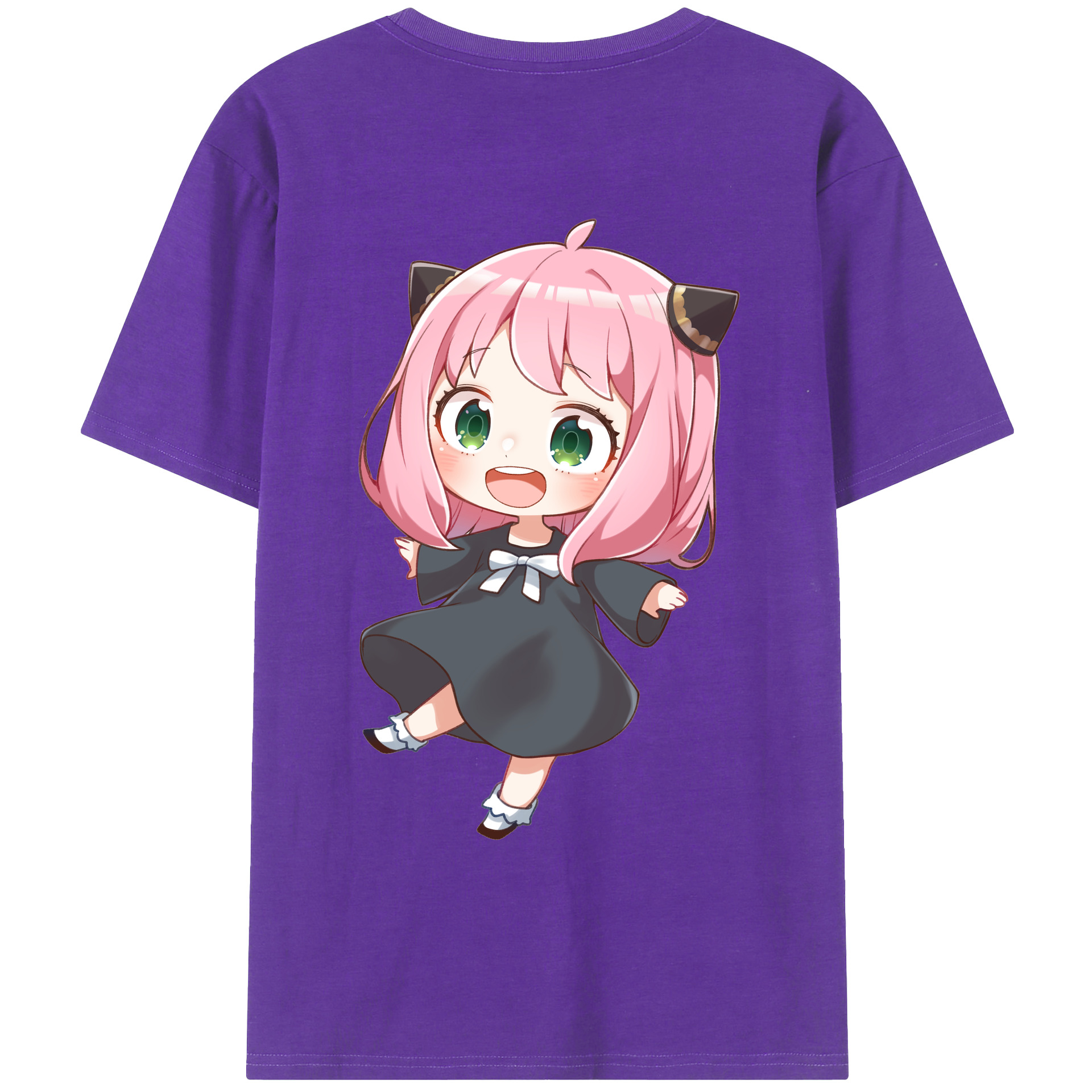 （画像用） SPY×FAMILY间谍家家酒 綿100％ メンズ半袖Tシャツ（バックプリント） 通気性